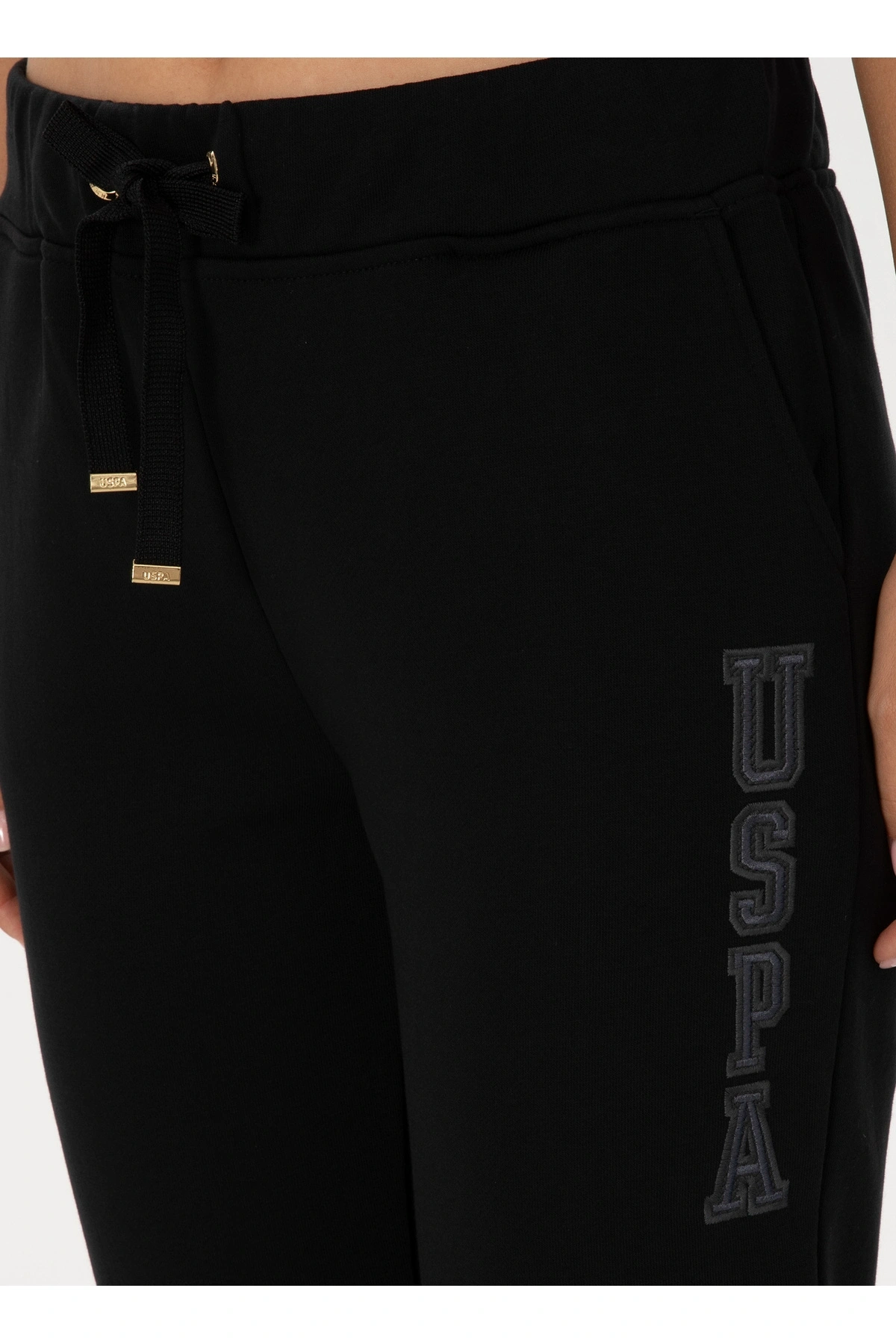 U.S. Polo Assn. Siyah Kadın Regular Fit Eşofman Altı