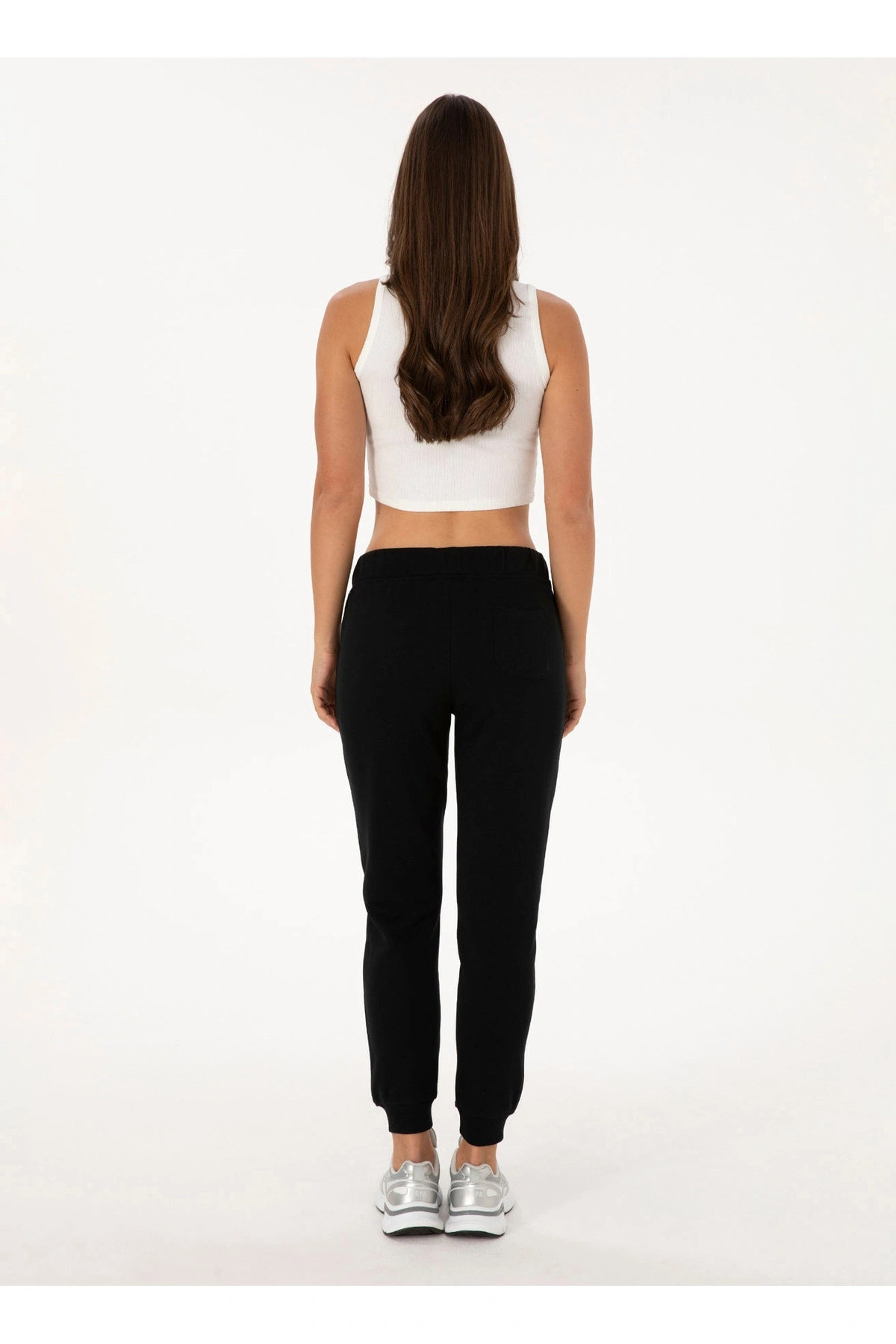 U.S. Polo Assn. Siyah Kadın Regular Fit Eşofman Altı