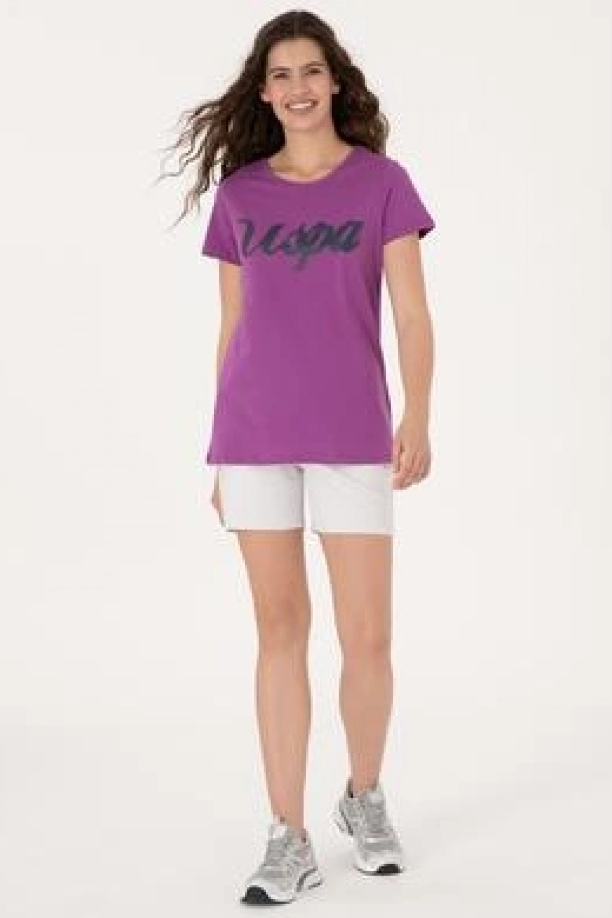 U.S.POLO Kadın Açık Gri Örme Şort