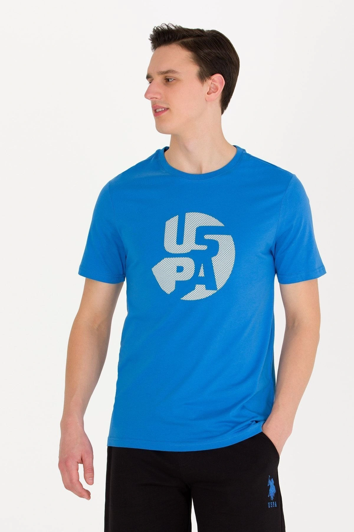 U.S. Polo Assn. U.s Polo Assn. Bisiklet Yaka Mavi Regular Fit T-shir