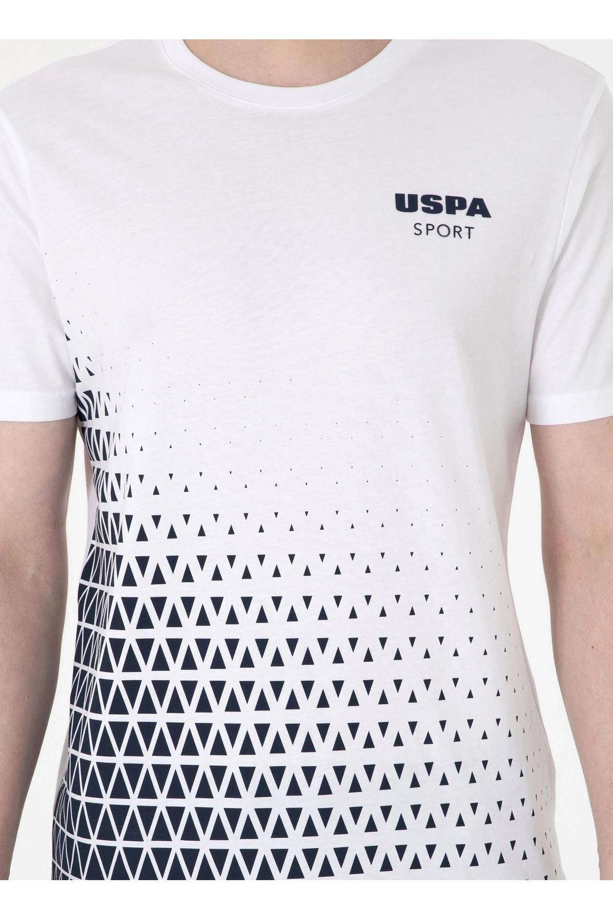 U.S. Polo Assn. U.S. Polo Assn. Bisiklet Yaka Beyaz Erkek T-Shirt S-ZENAX