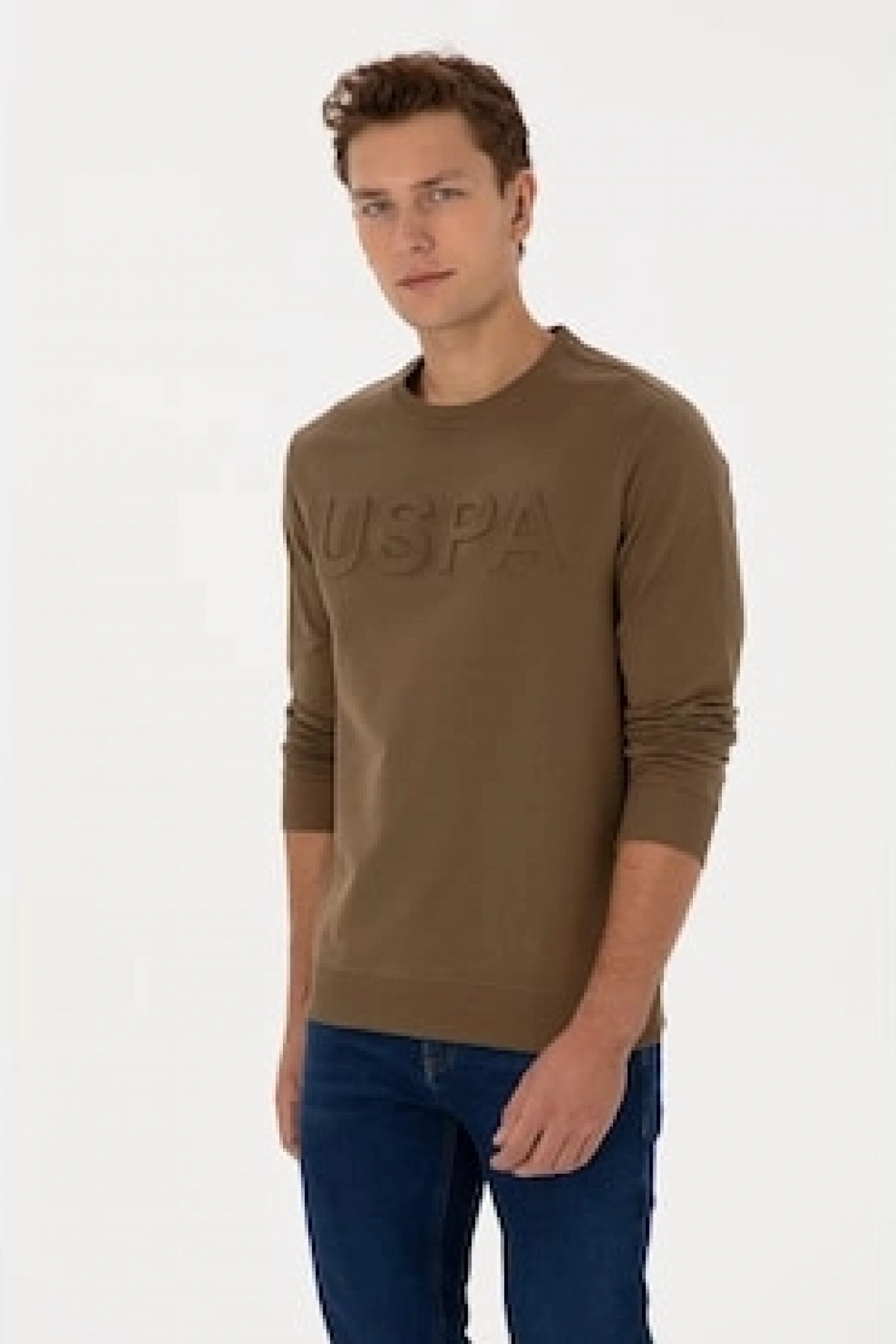 U.s. Polo Assn. Erkek Sweatshirt Haki