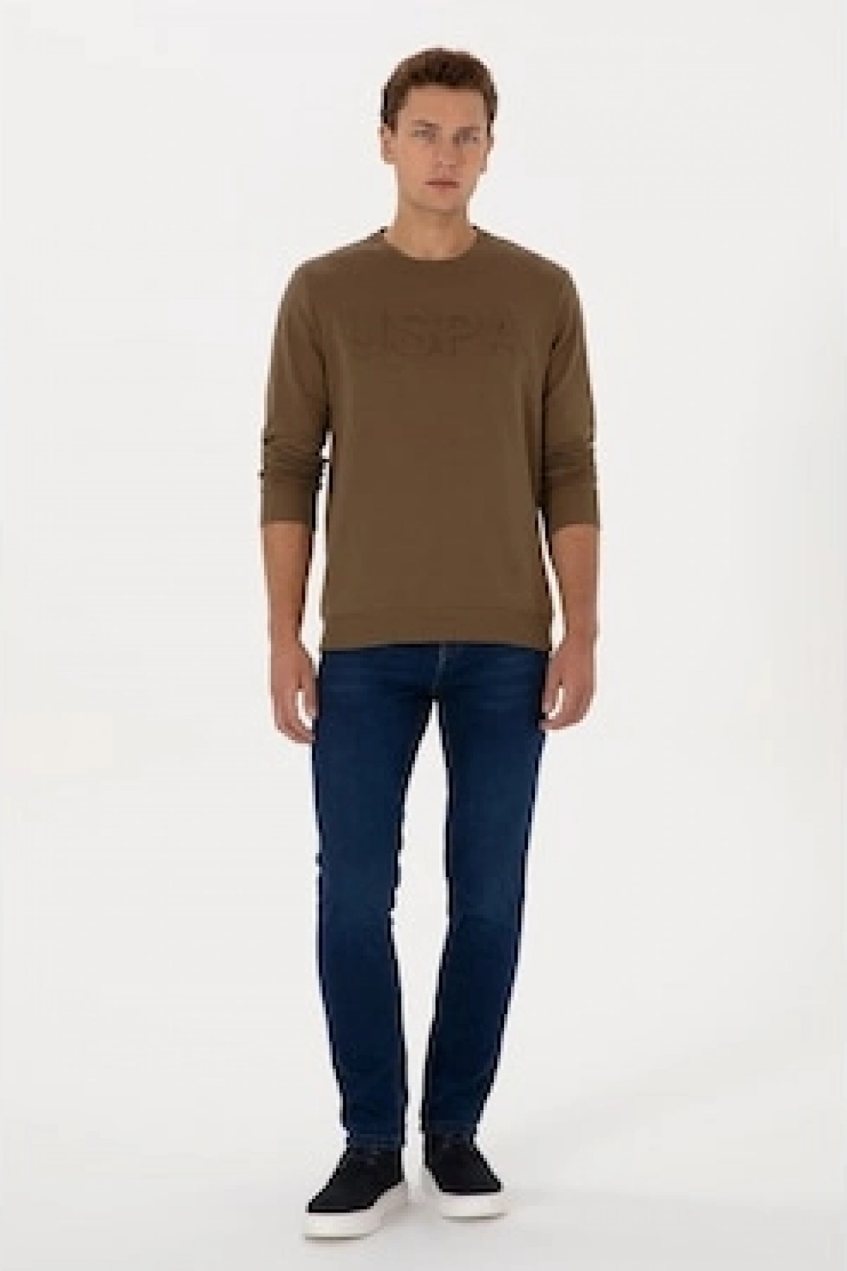 U.s. Polo Assn. Erkek Sweatshirt Haki