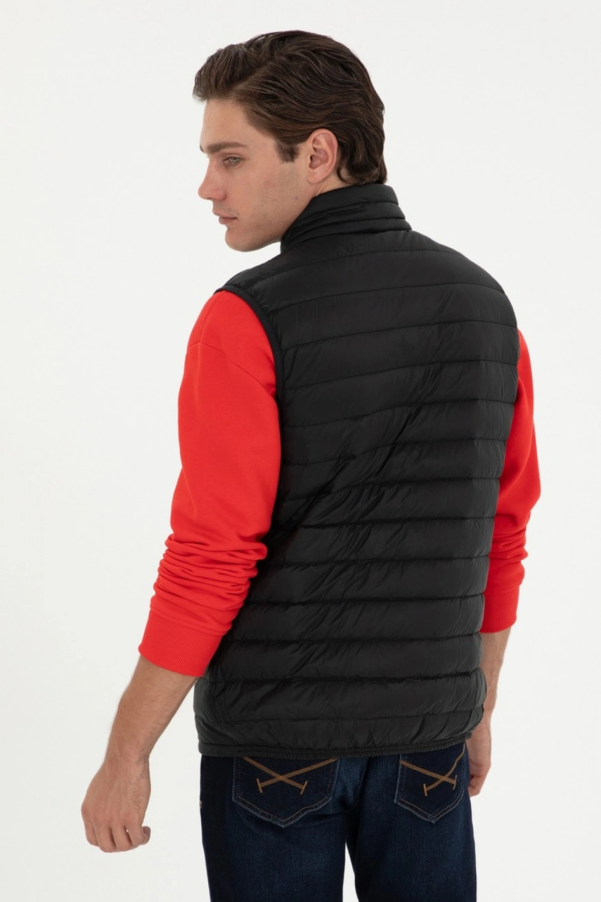 U.S. Polo Assn. Siyah Erkek Yelek