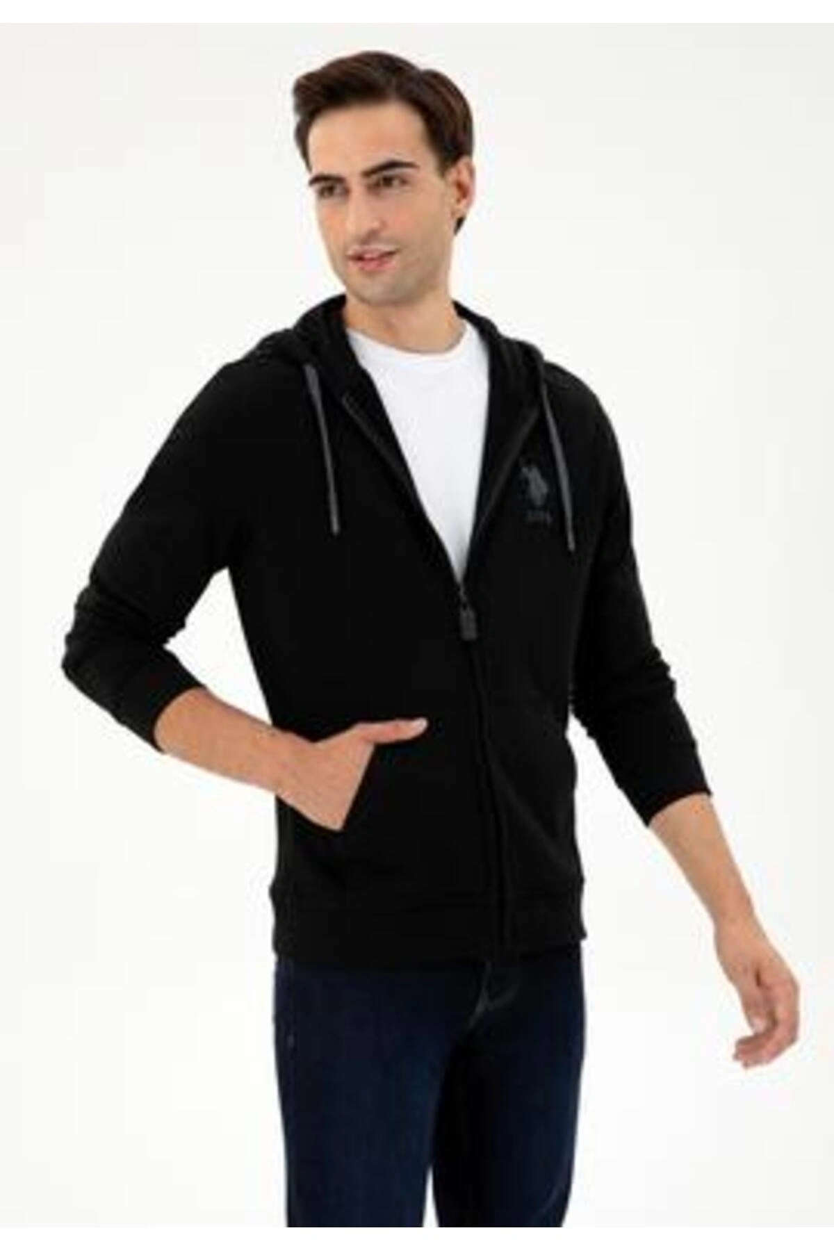 U.S. Polo Assn. Garmans Siyah Erkek Sweatshirt