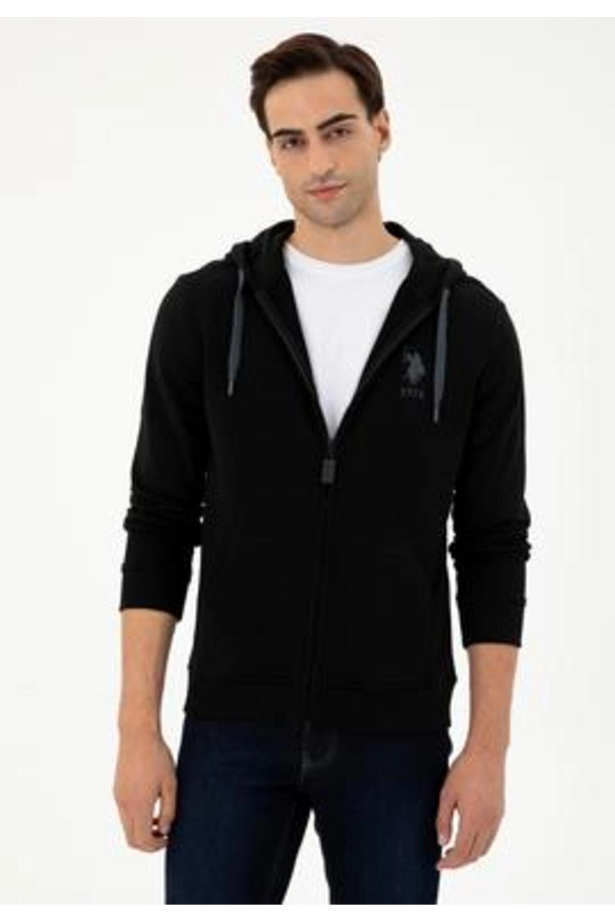U.S. Polo Assn. Garmans Siyah Erkek Sweatshirt