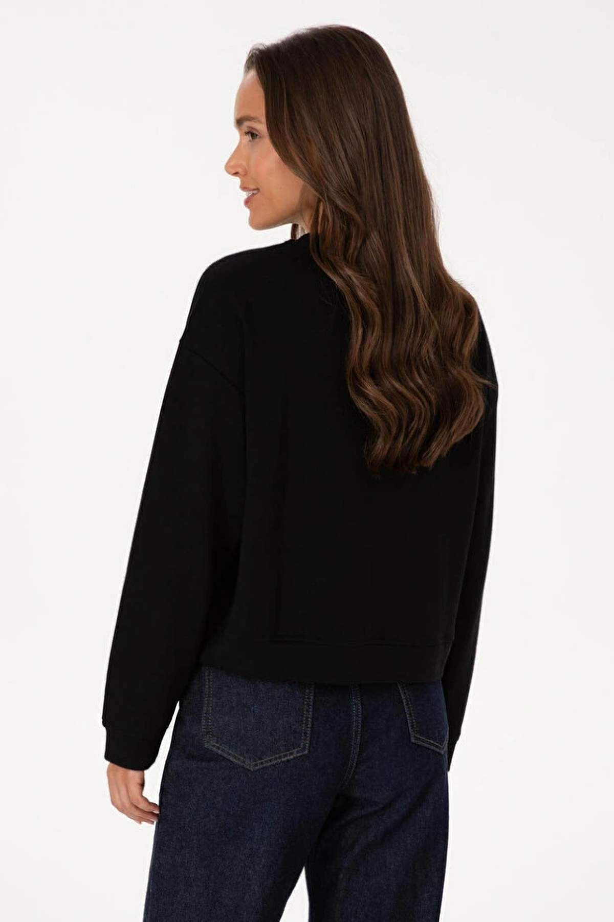 U.S. Polo Assn. Gatas Siyah Kadın Sweatshirt