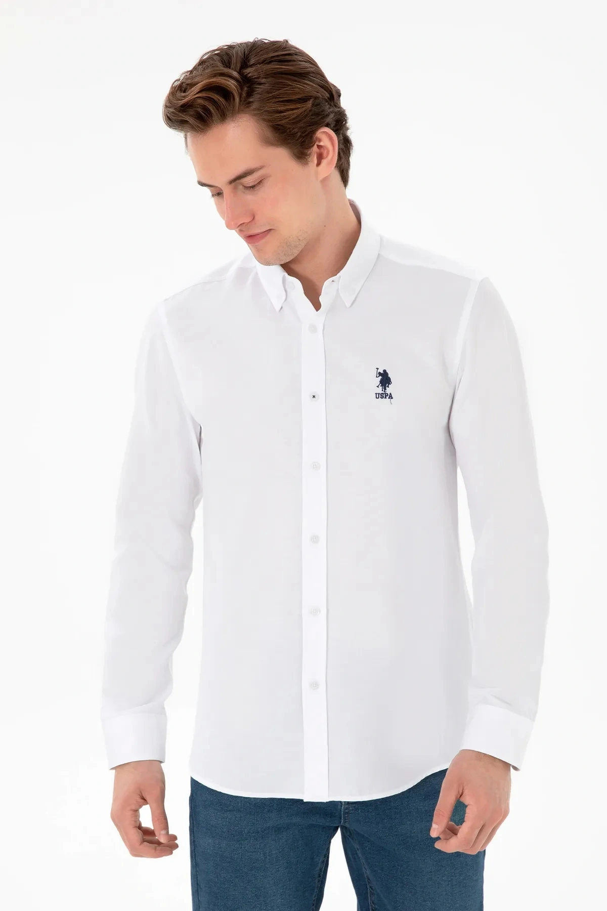 U.S. Polo Assn. Gox025Y Beyaz Erkek Gömlek 2084085