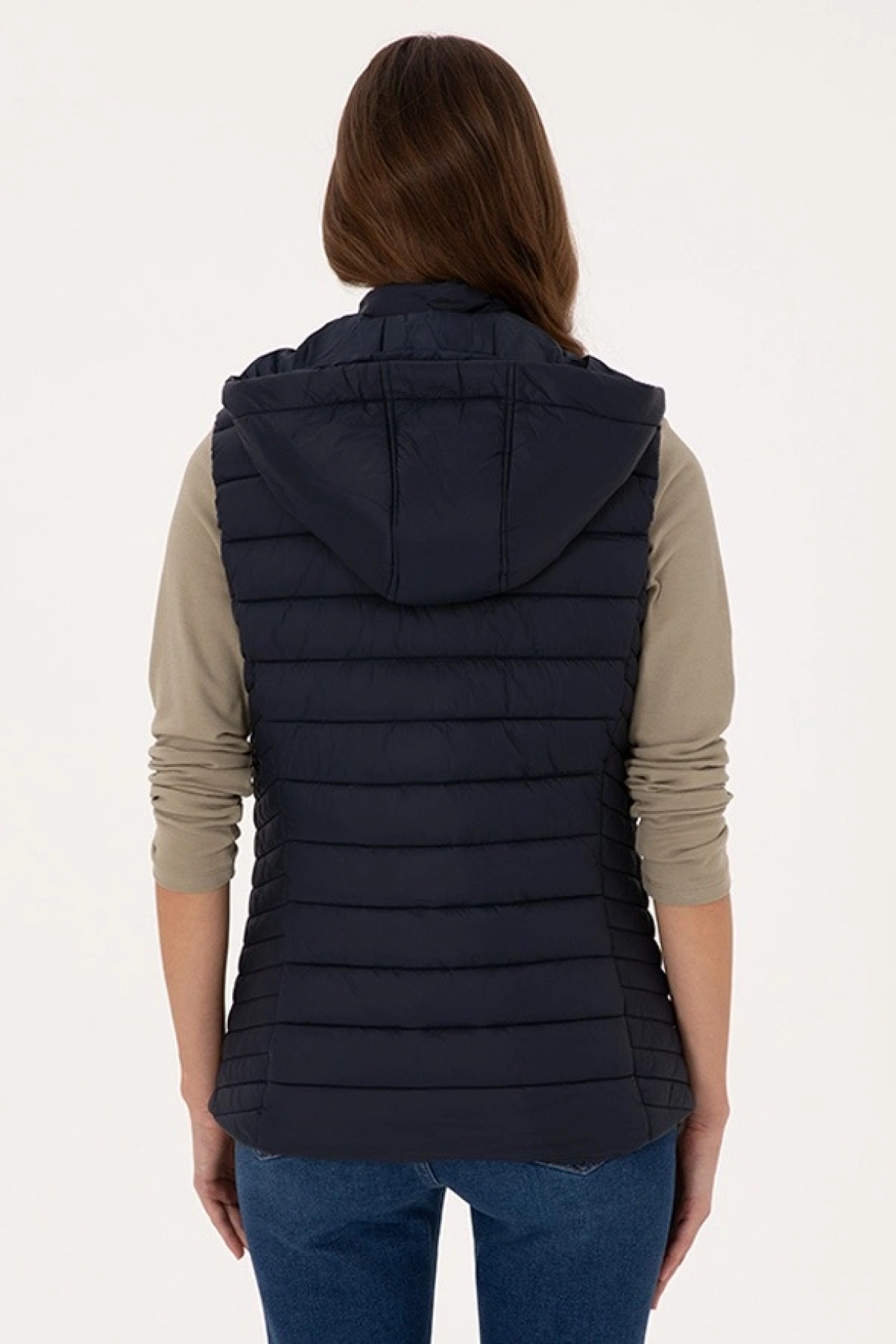 US POLO ASSN Kadın Lacivert Basic Yelek