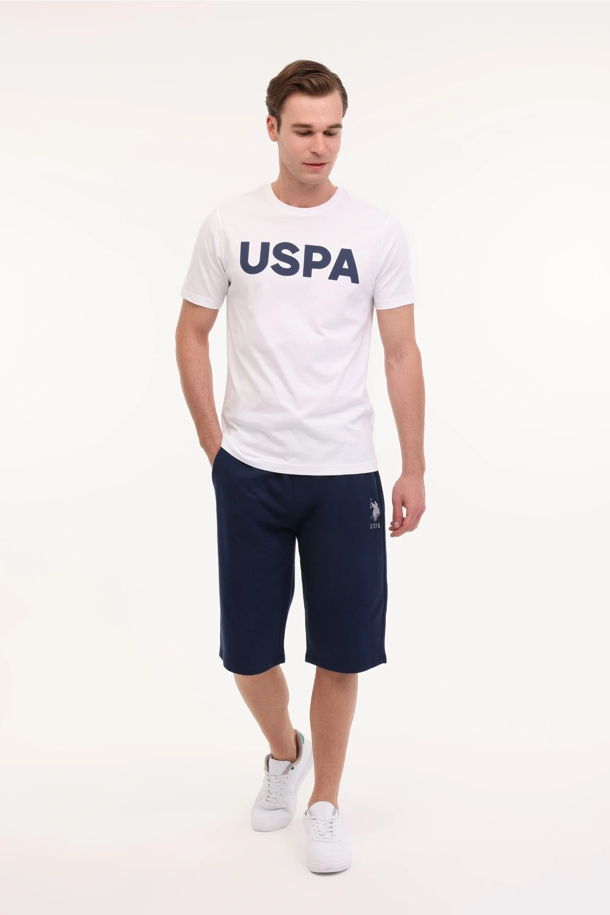 U.S. Polo Assn. Lacivert Erkek Sweat Şort DUSTY