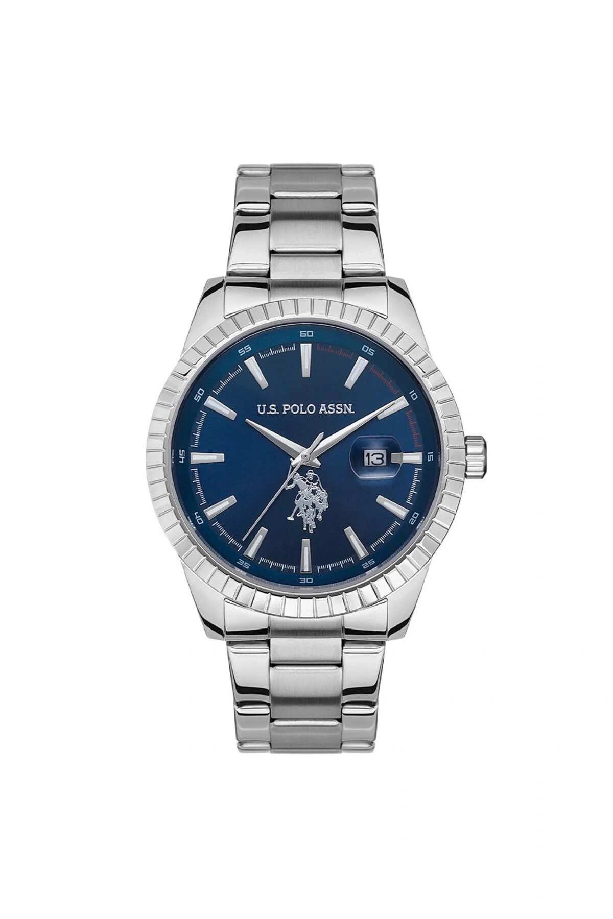 Uspa1042-01 Quartz Çelik Gri Lacivert Kadran 43 Mm Erkek Kol Saati