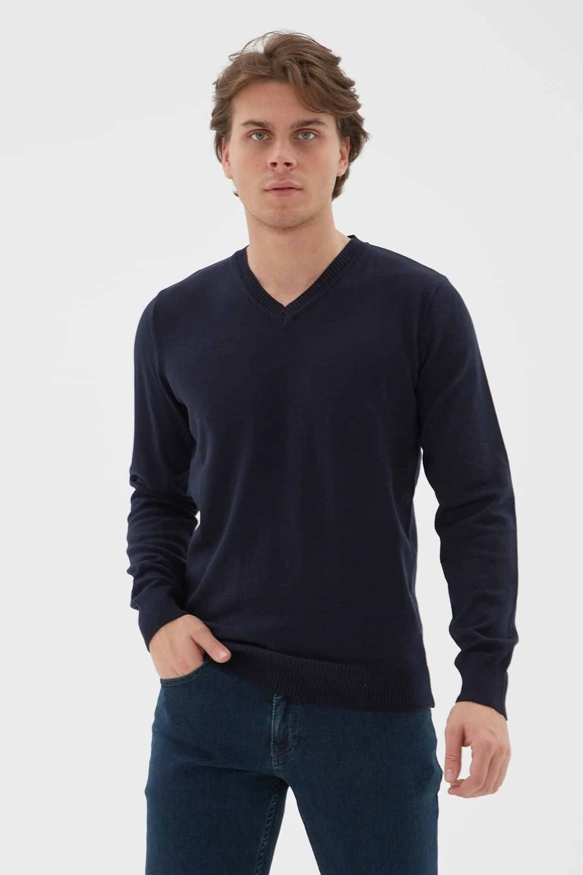 V Yaka Kazak Lacivert / Navy