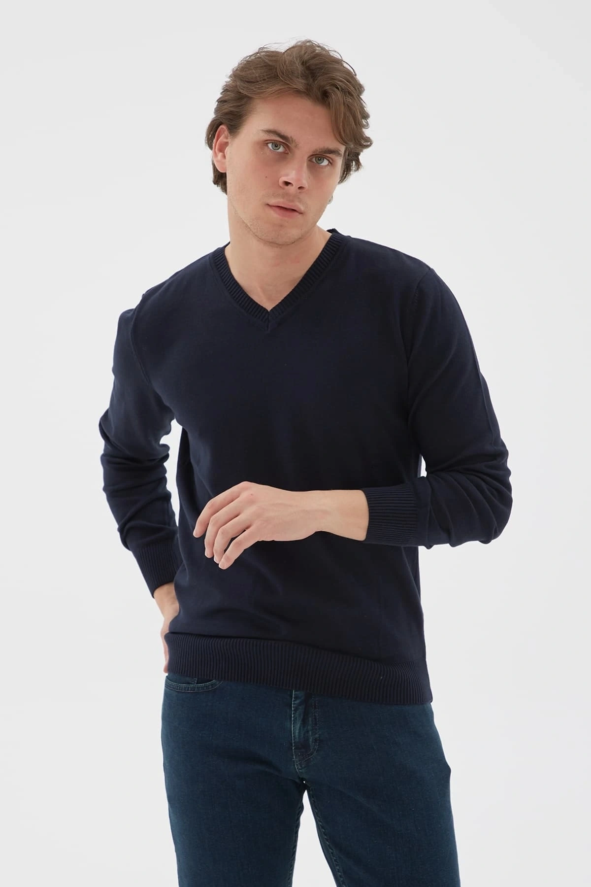 V Yaka Kazak Lacivert / Navy