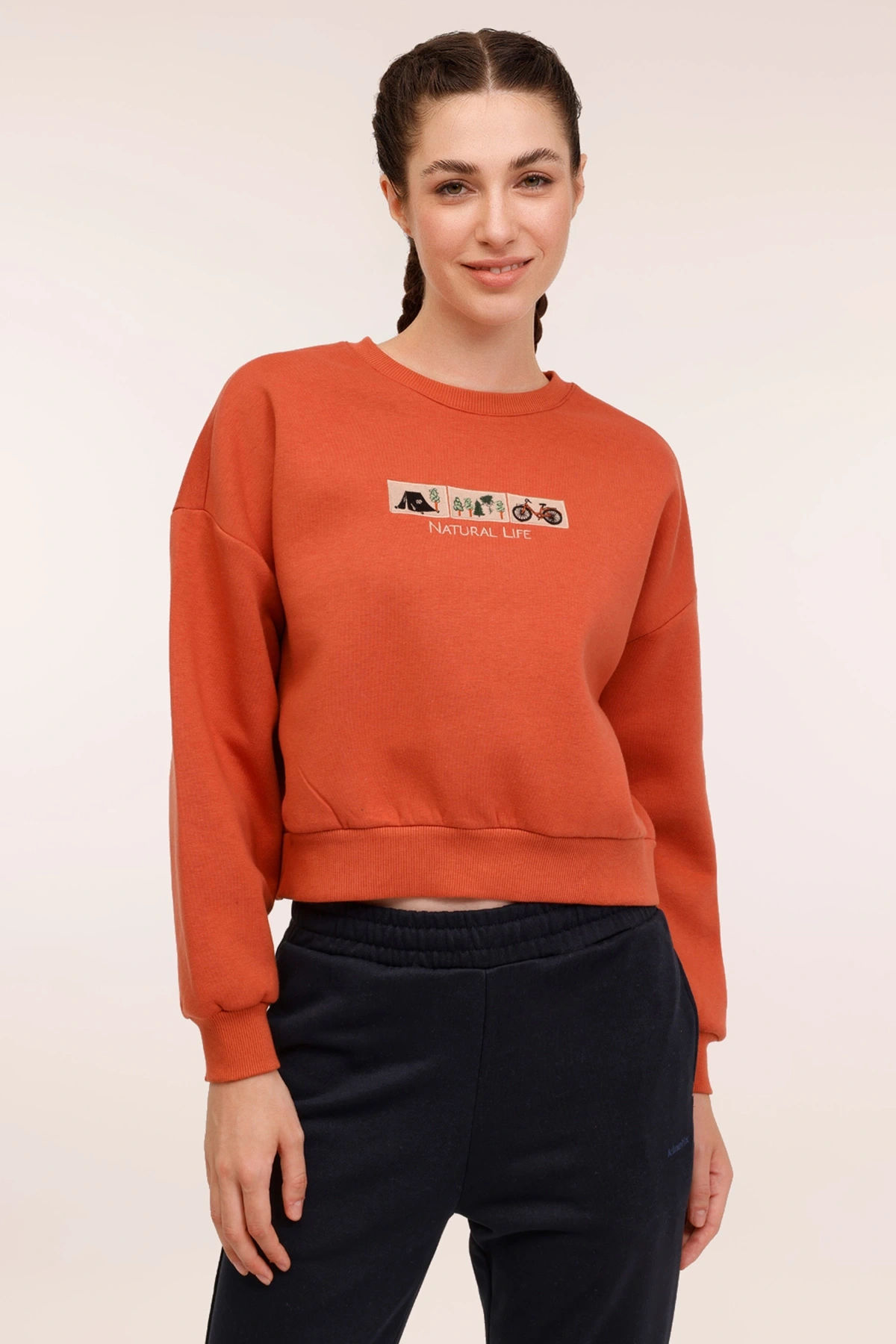 WL HOLLY 16BT102 4PR Kiremit Kadın Sweatshirt