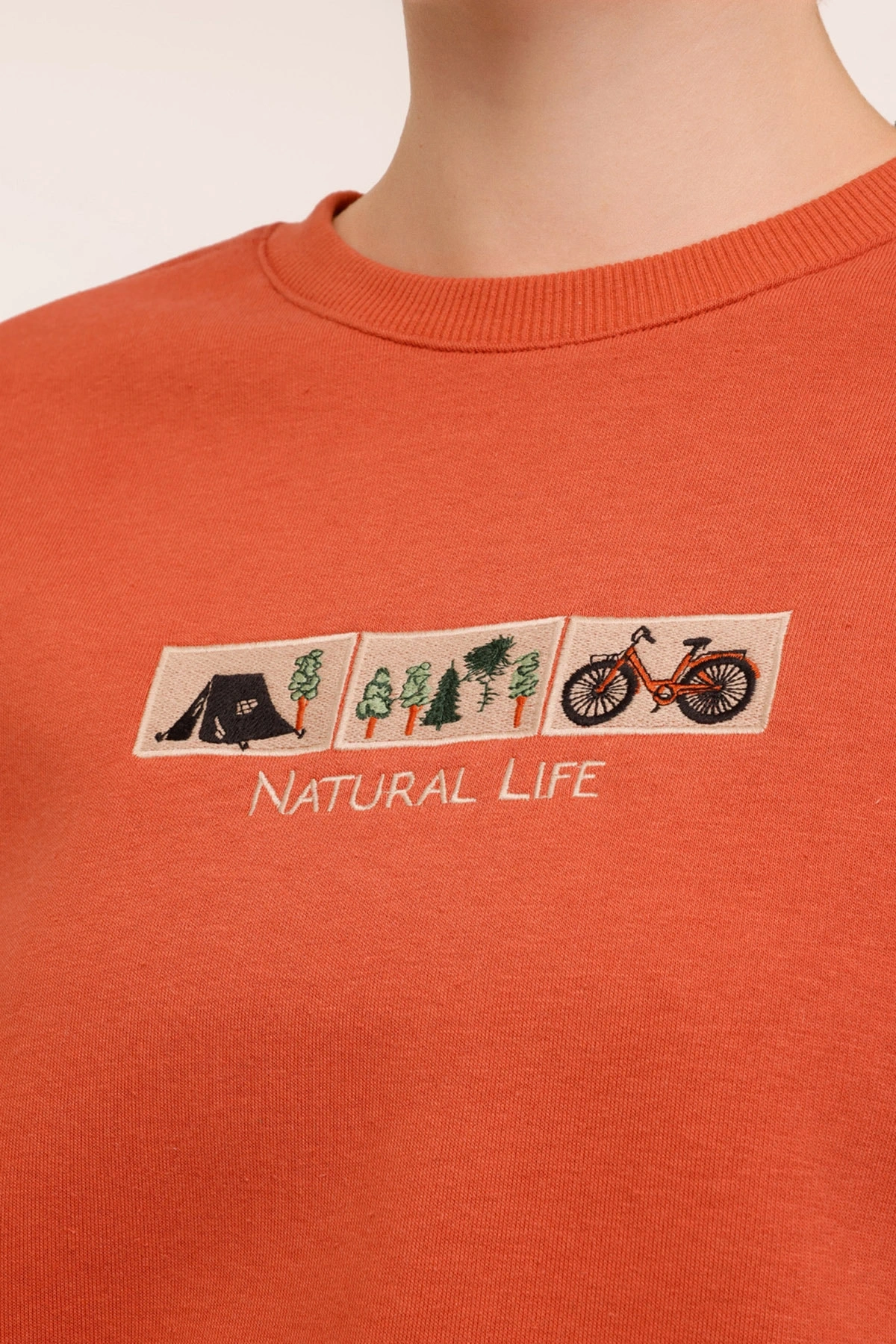 WL HOLLY 16BT102 4PR Kiremit Kadın Sweatshirt