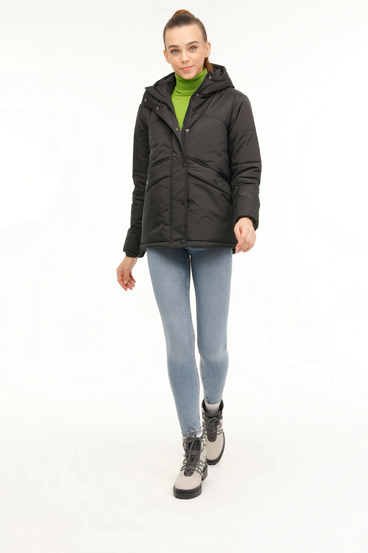 WL MONTANA 2GF737 3PR Siyah Kadın Kısa Kaban