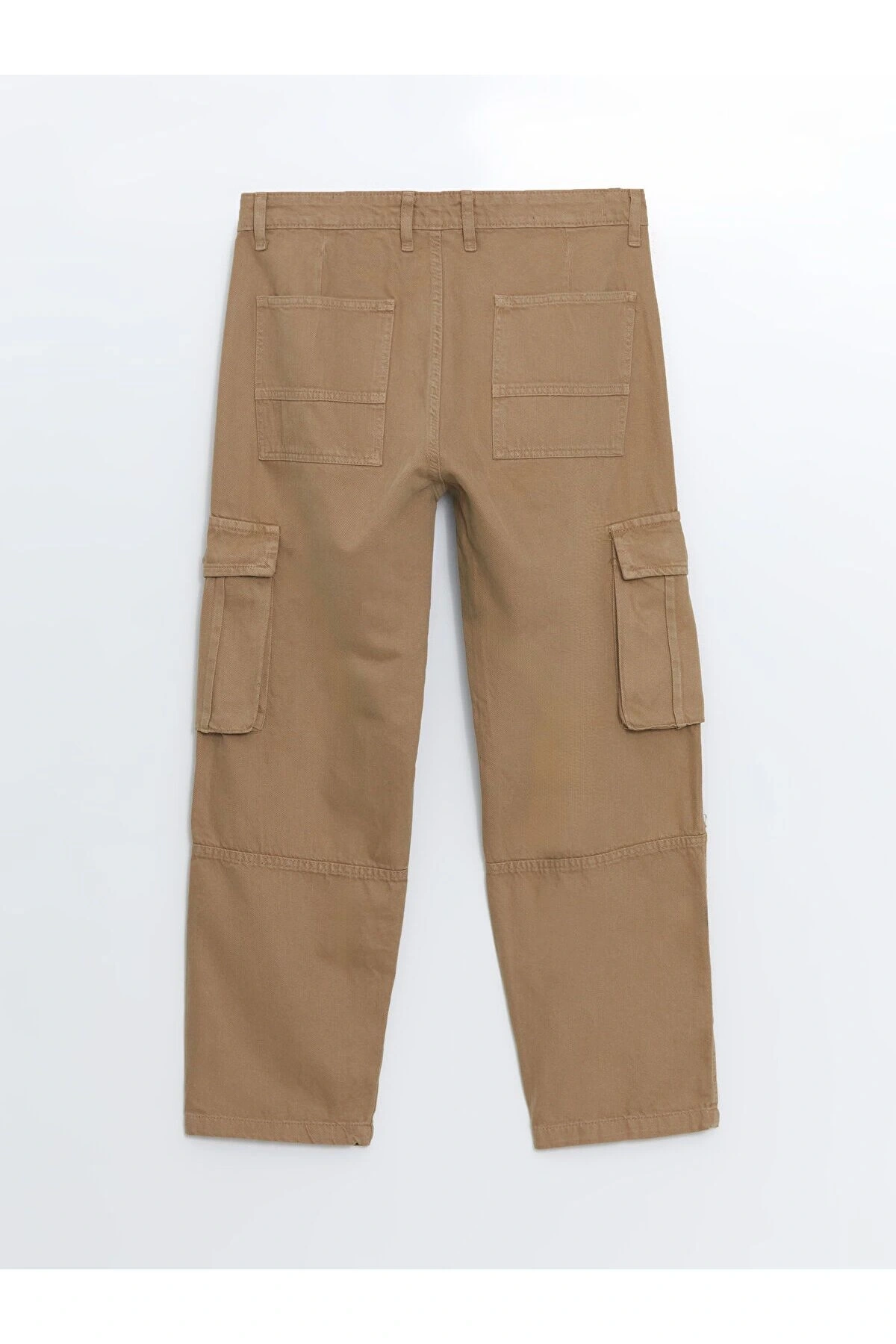 XSIDE Açık Haki Standart Kalıp Gabardin Erkek Kargo Pantolon