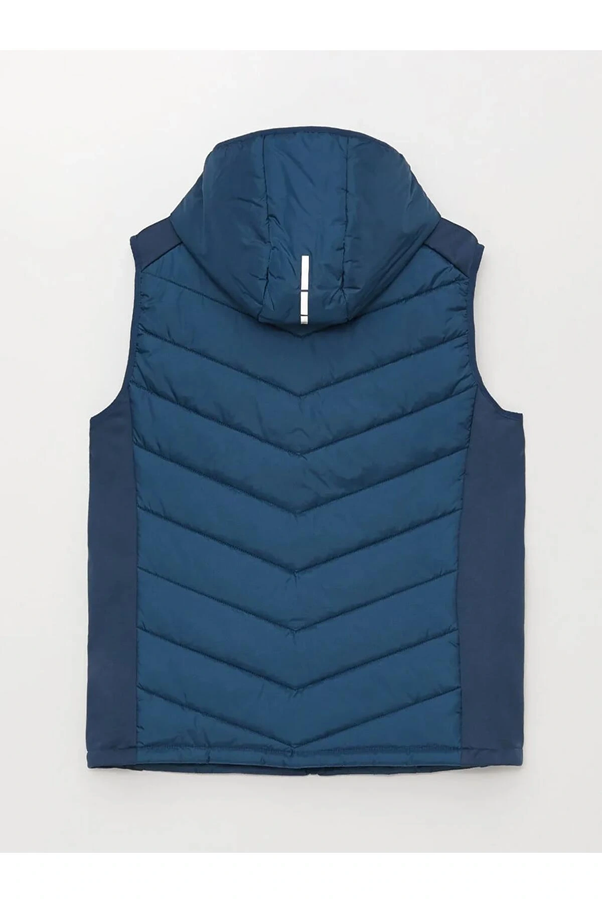 XSIDE ACTIVE Indigo Standart Kalıp Kapüşonlu Erkek Şişme Yelek
