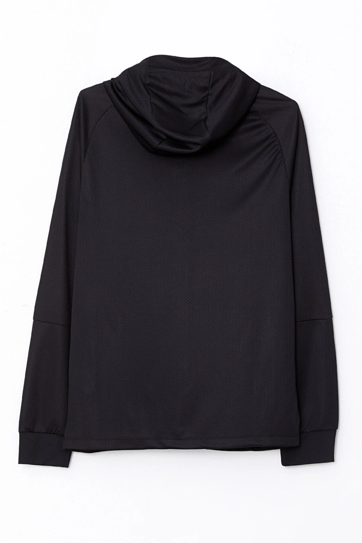XSIDE ACTIVE Siyah Slim Fit Kapüşonlu Erkek Spor Hırka