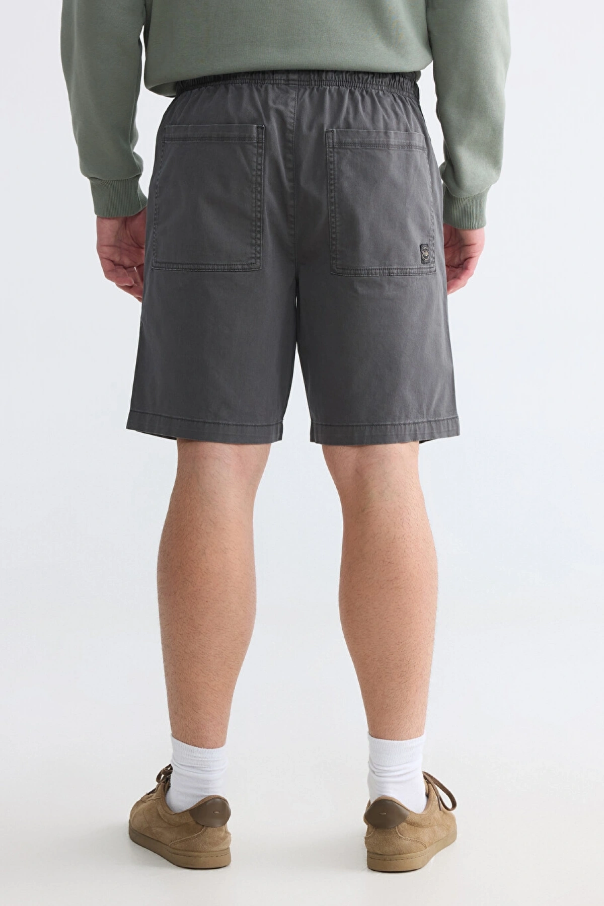 XSIDE Antrasit Regular Fit Gabardin Erkek Şort
