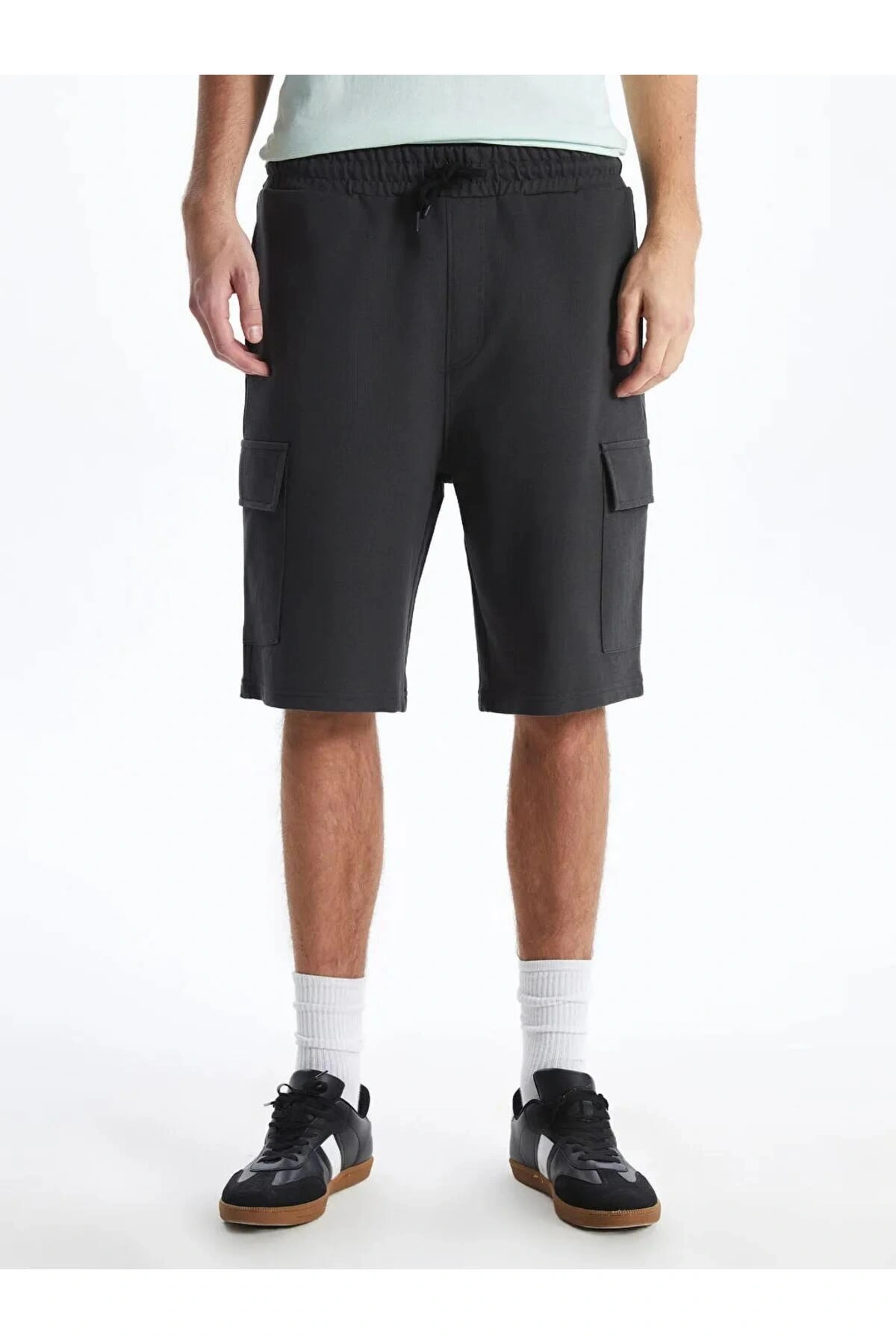 XSIDE Antrasit Slim Fit Erkek Kargo Şort