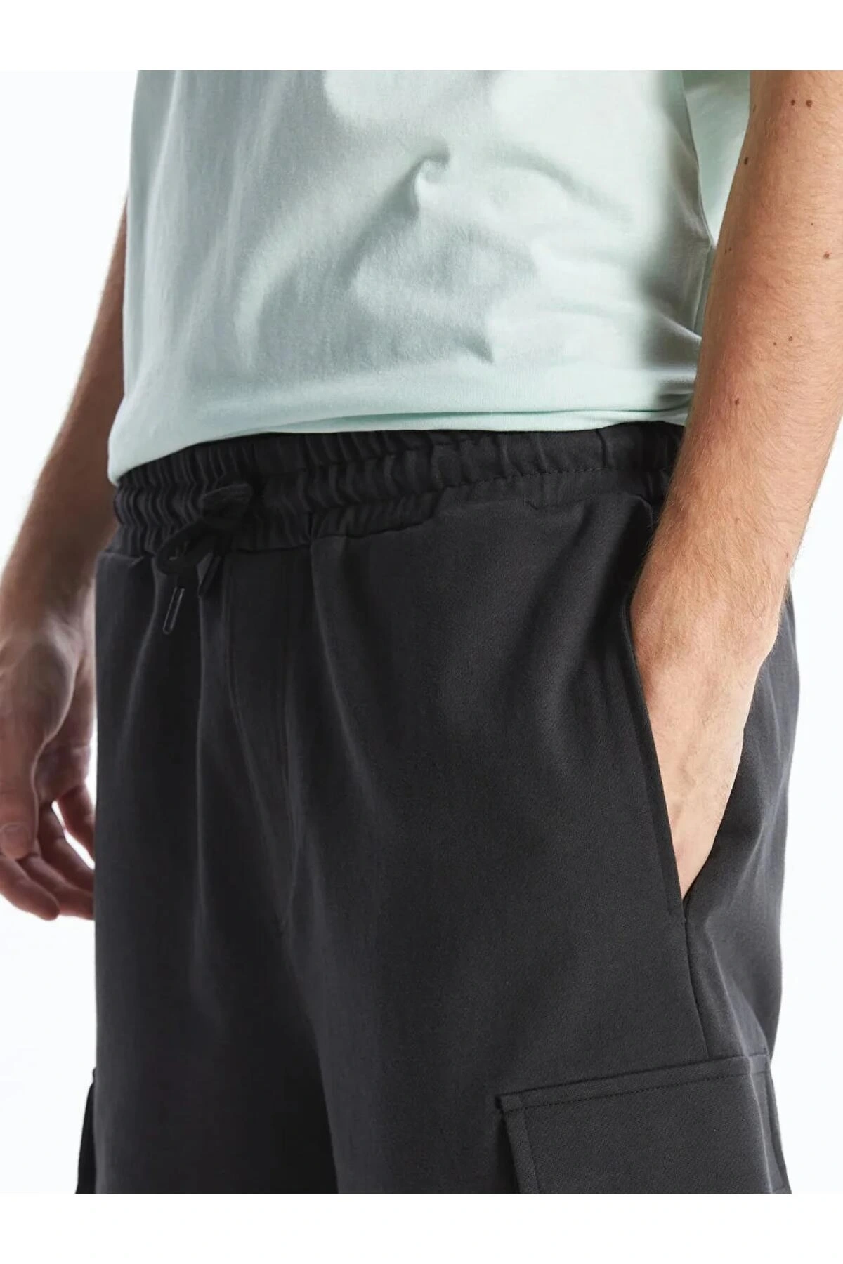 XSIDE Antrasit Slim Fit Erkek Kargo Şort