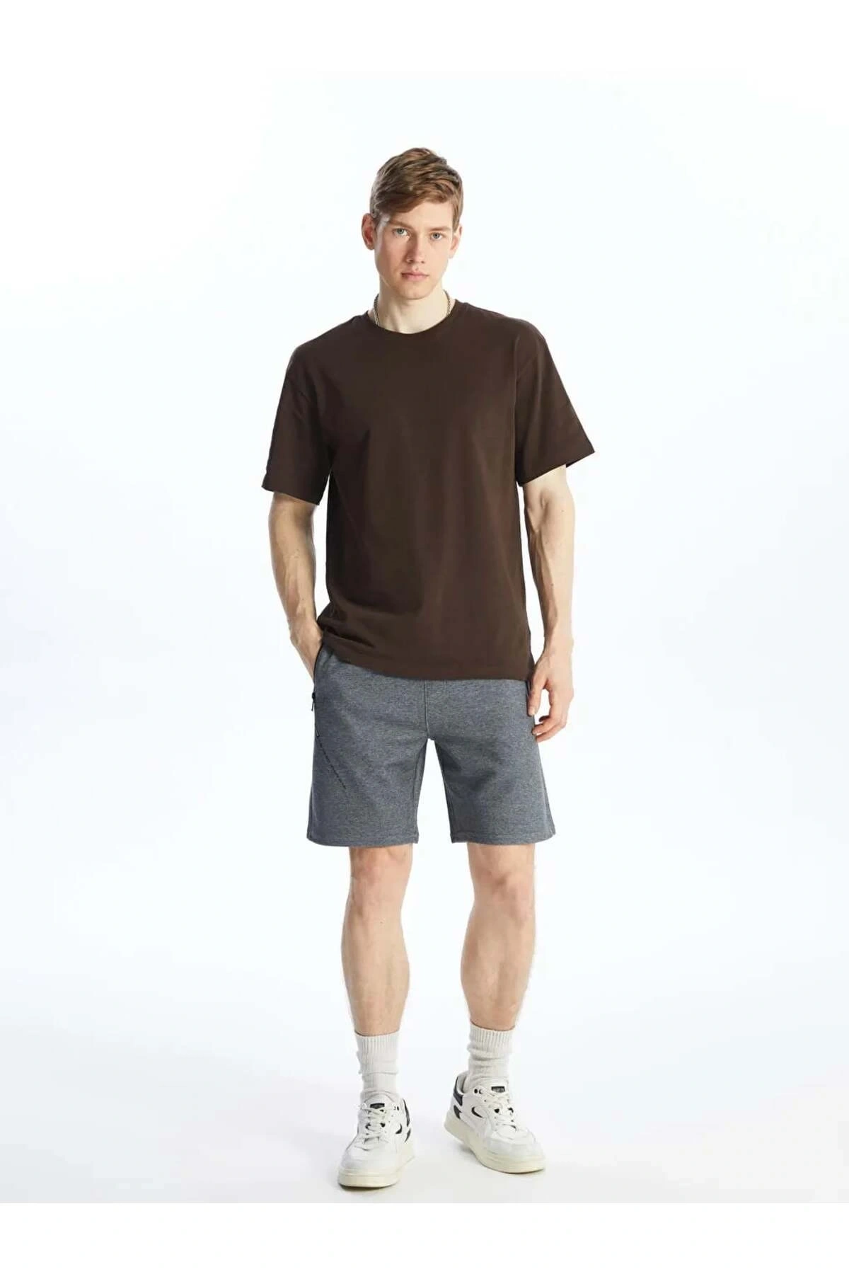 XSIDE Antrasit Slim Fit Erkek Şort