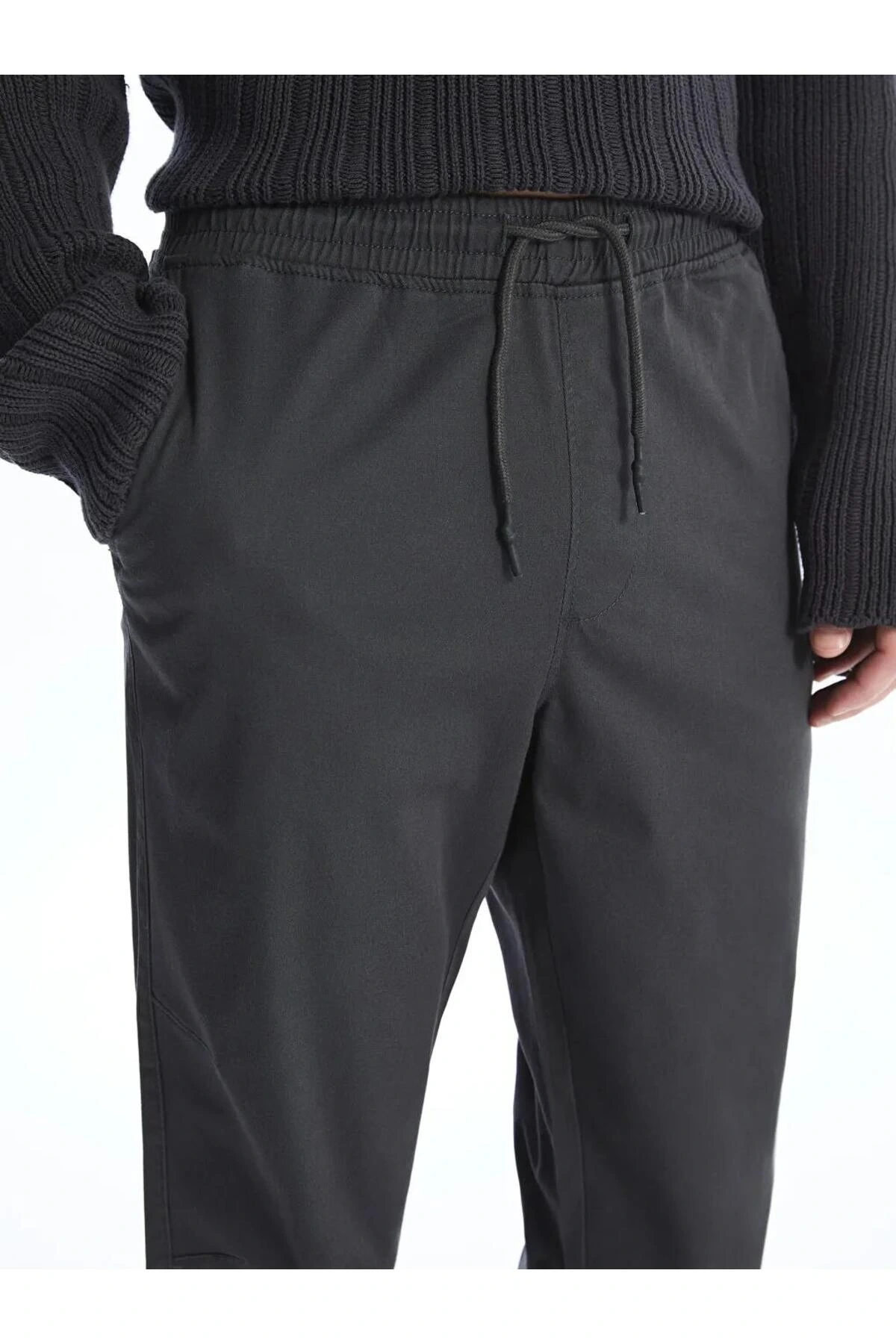 XSIDE Antrasit Standart Kalıp Gabardin Erkek Jogger Pantolon