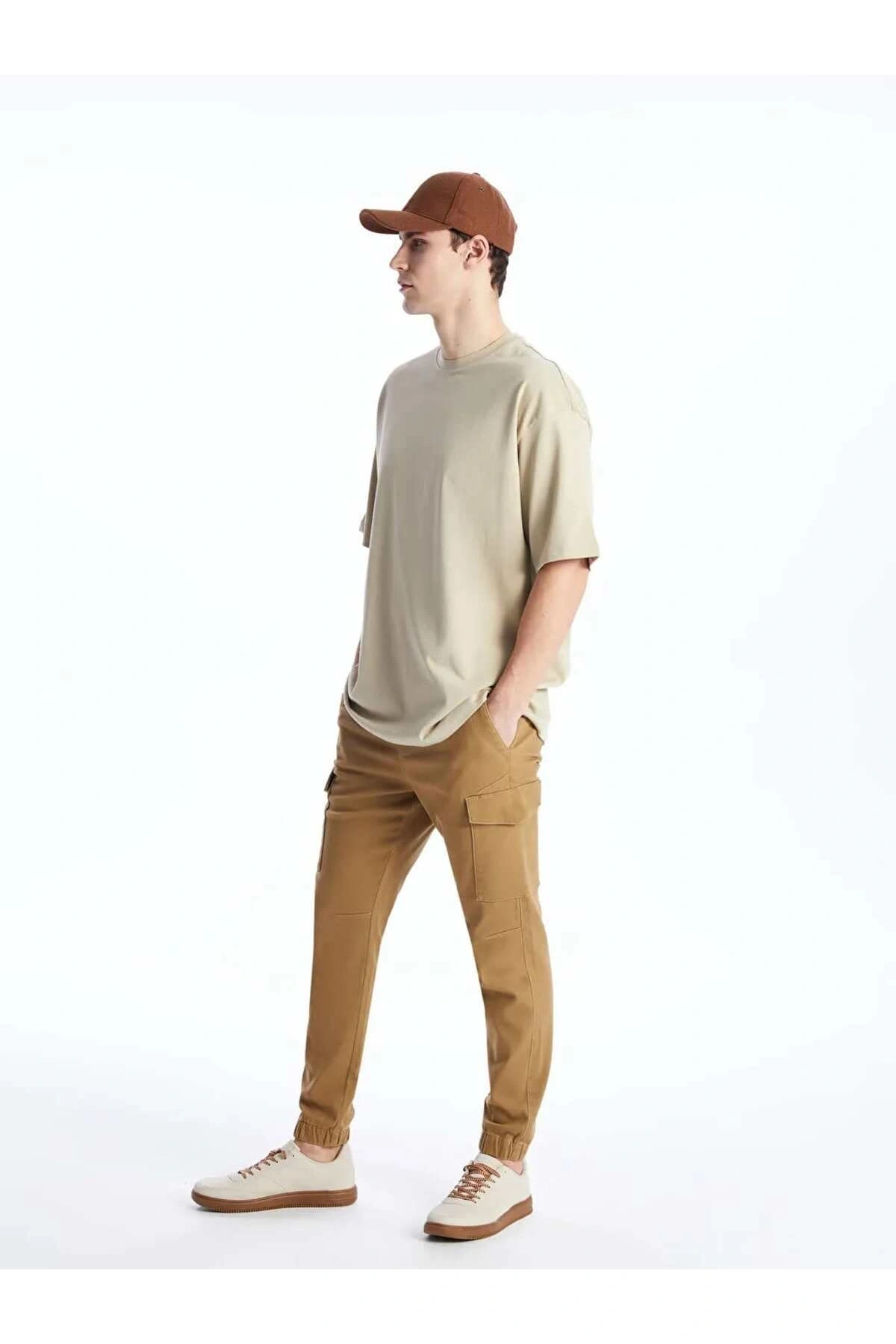 XSIDE Bej Slim Fit Erkek Pantolon