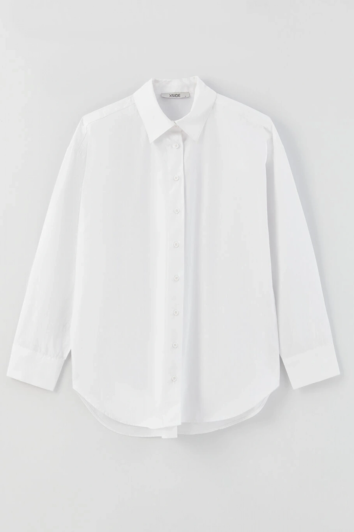 XSIDE Beyaz Poplin Kadın Gömlek