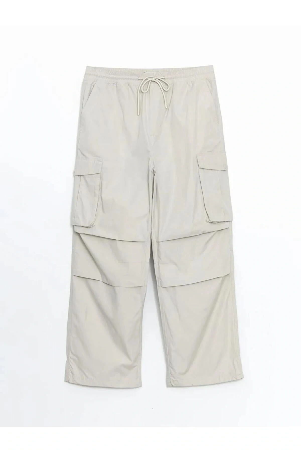 XSIDE Gri Rahat Kalıp Poplin Erkek Kargo Pantolon