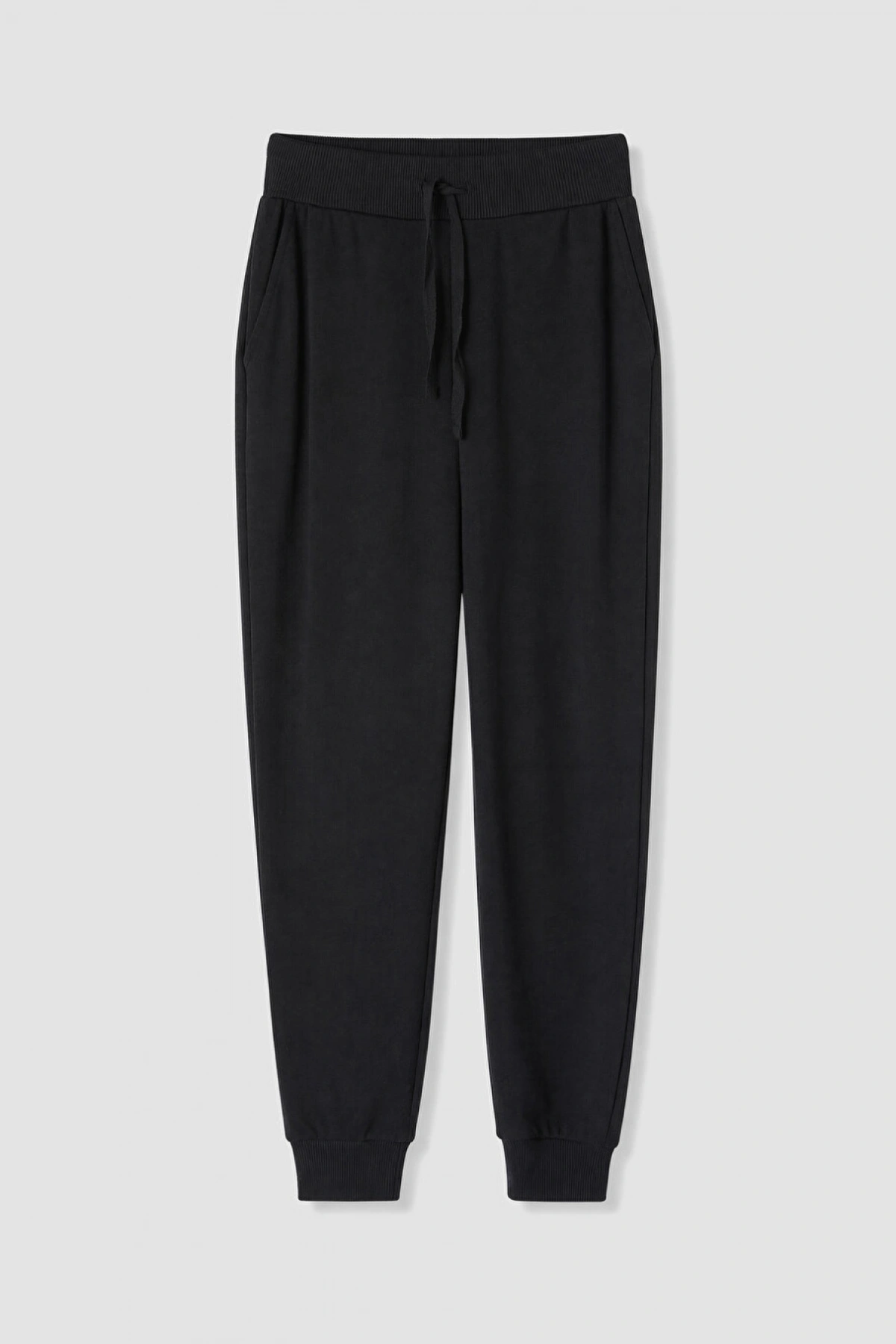 XSIDE Siyah Beli Lastikli Kadın Jogger Eşofman Altı
