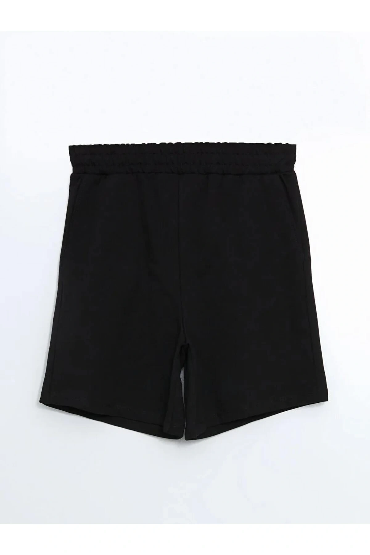 XSIDE Siyah Beli Lastikli Kadın Şort