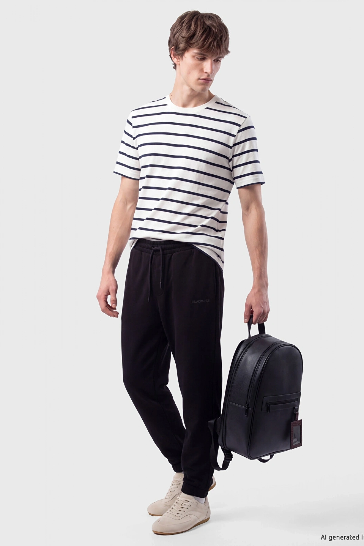XSIDE Siyah Regular Fit Erkek Jogger Eşofman Altı