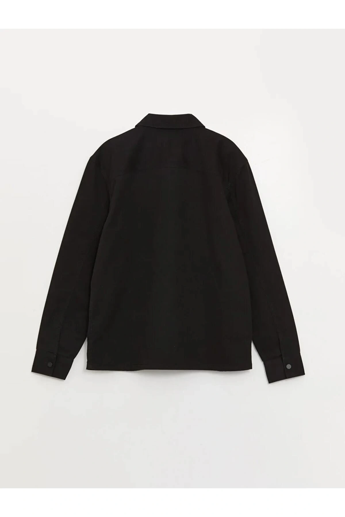XSIDE Siyah Regular Fit Uzun Kollu Gabardin Erkek Gömlek Ceket