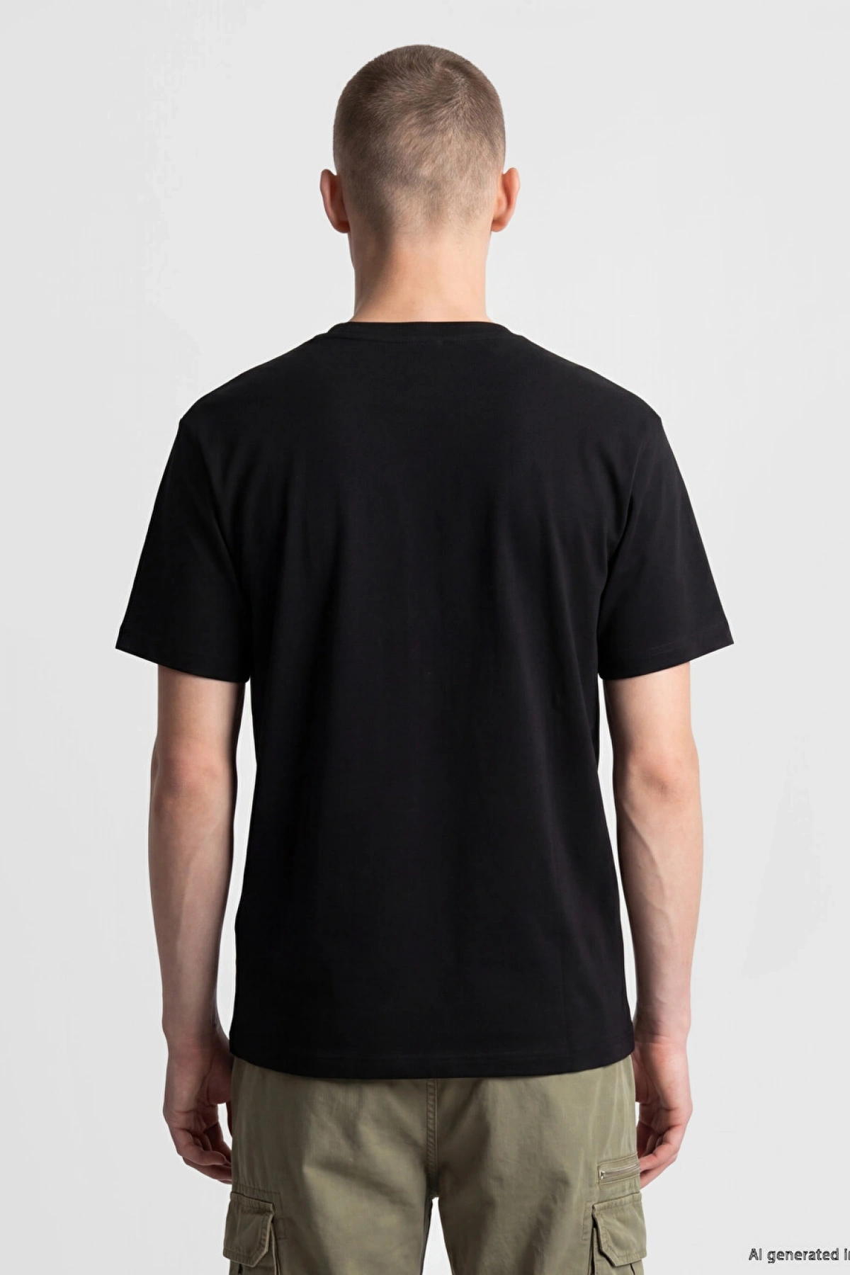 XSIDE Siyah Relax Fit %100 Pamuk Basic Tişört 3lü