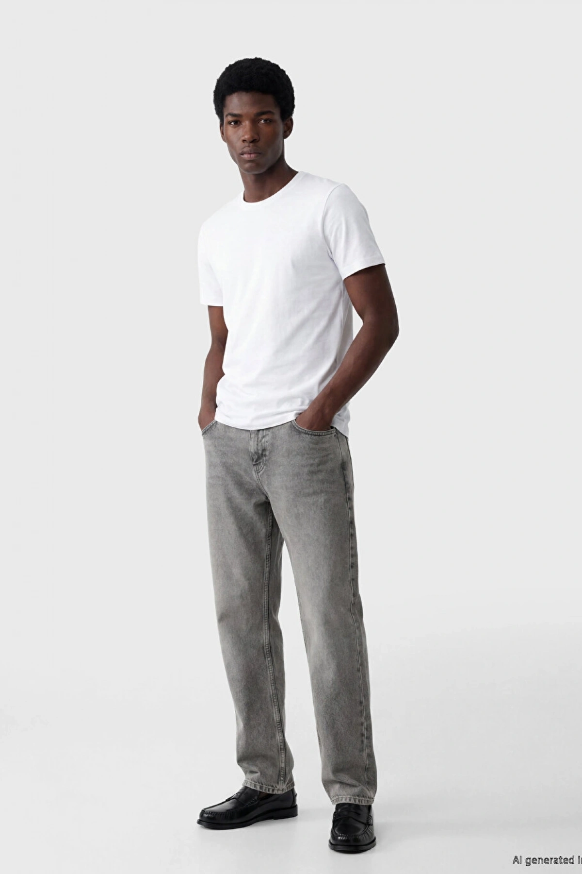 XSIDE Siyah Slim Fit Esnek Basic Erkek Tişört 3lü