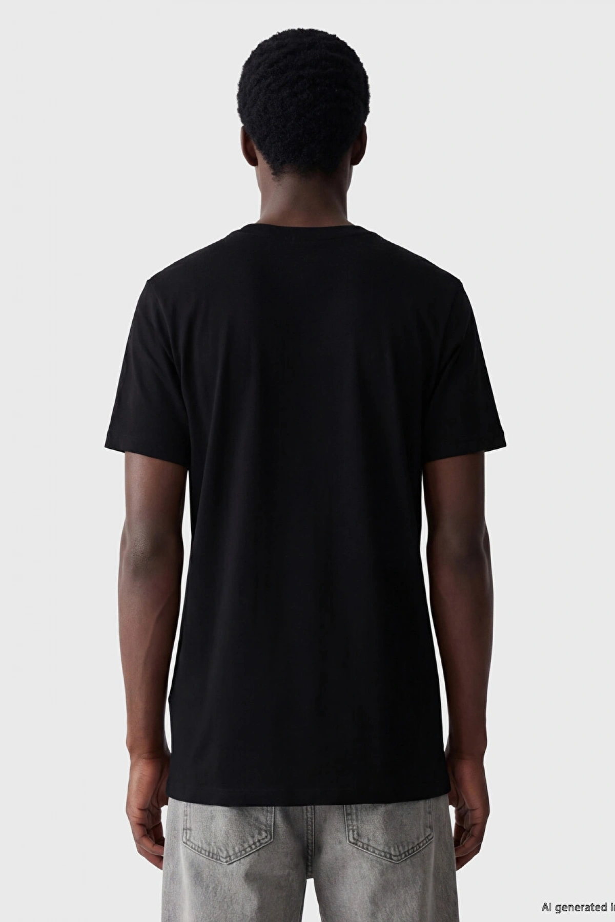 XSIDE Siyah Slim Fit Esnek Basic Erkek Tişört 3lü