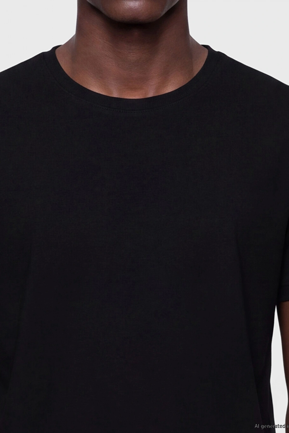 XSIDE Siyah Slim Fit Esnek Basic Erkek Tişört 3lü