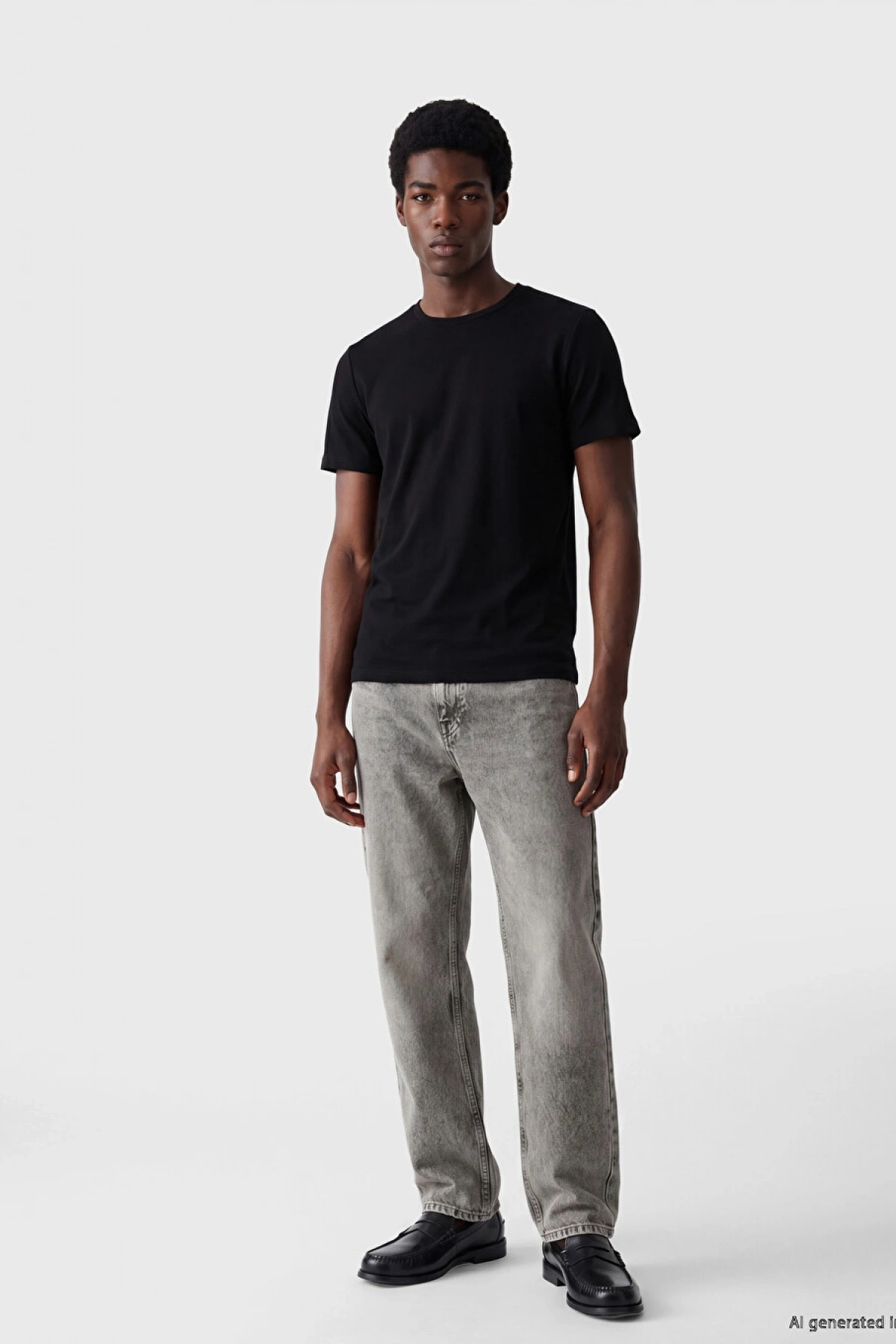 XSIDE Siyah Slim Fit Esnek Basic Erkek Tişört 3lü