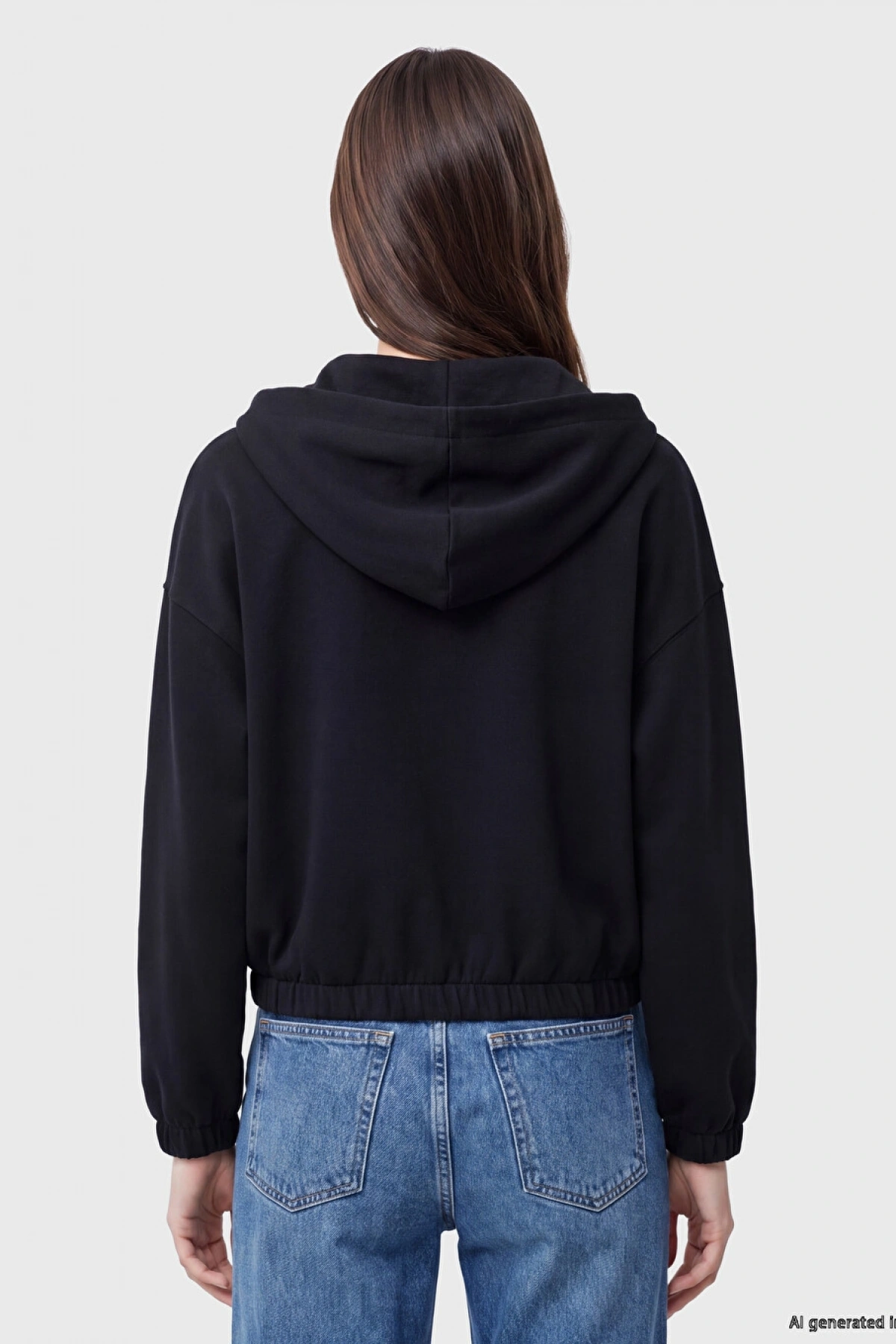 XSIDE Siyah Soft Touch Kadın Fermuarlı Sweatshirt