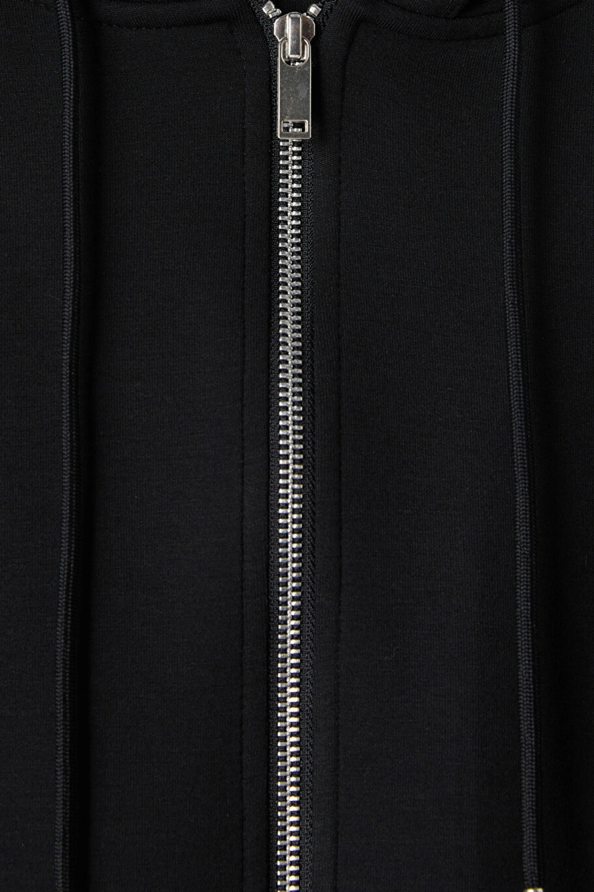 XSIDE Siyah Soft Touch Kadın Fermuarlı Sweatshirt
