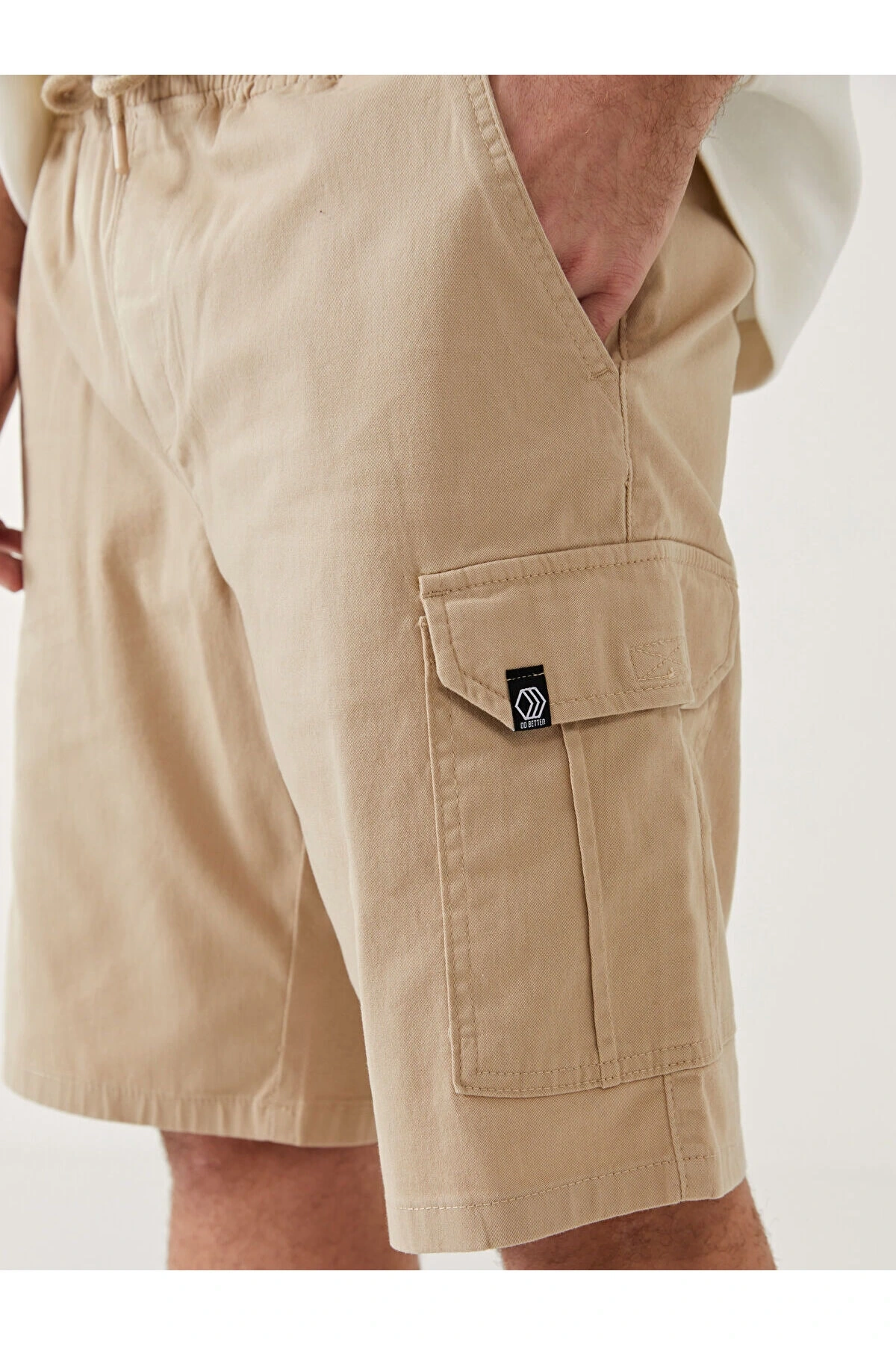 XSIDE Standart Kalıp Gabardin Erkek Kargo Şort