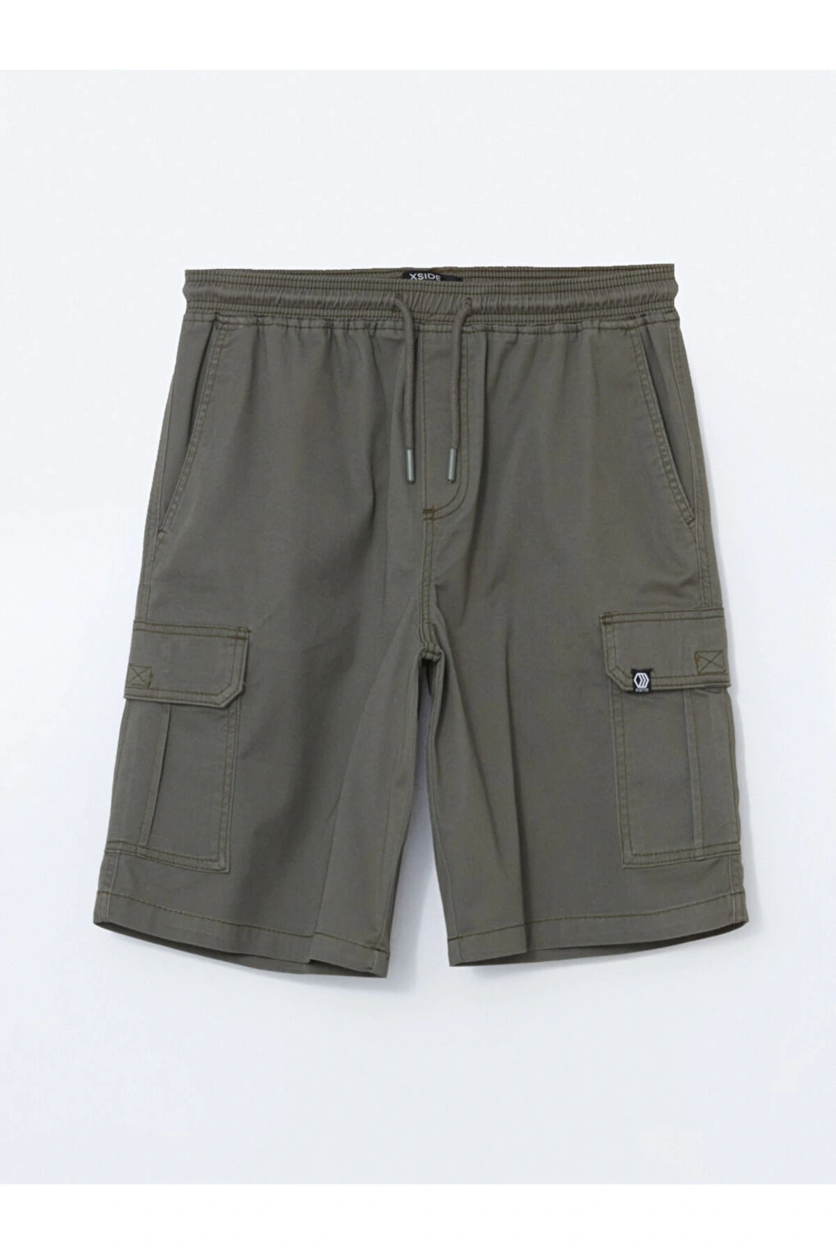 Yeni Sezon Standart Kalip Gabardin Erkek Kargo Sort - S55665Z8