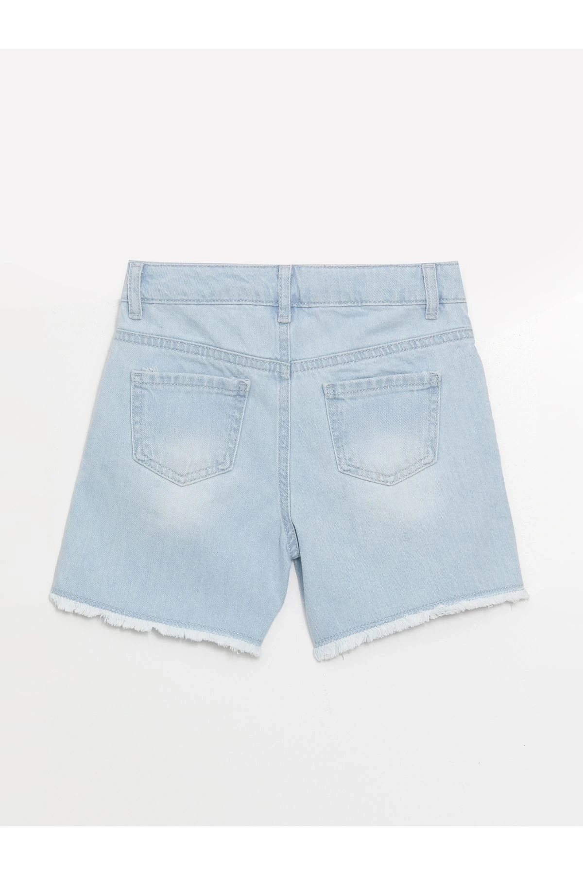 Yırtık Detaylı Kız Çocuk Jean Şort