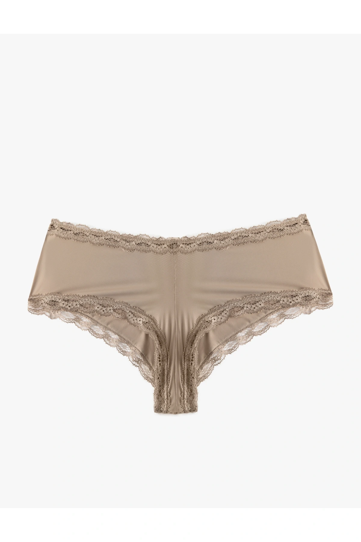 Yüksek Bel Dantelli Hipster Külot