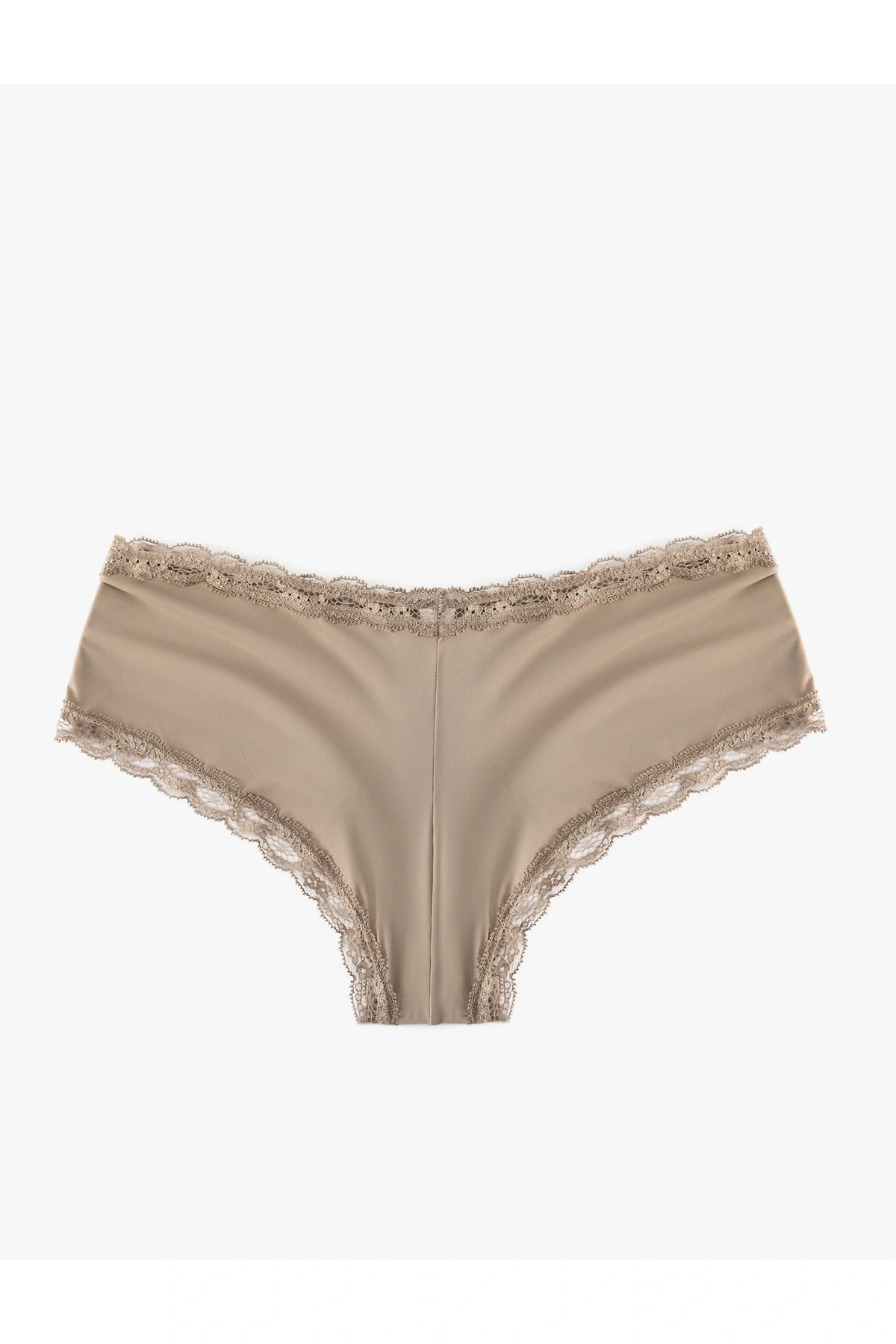 Yüksek Bel Dantelli Hipster Külot