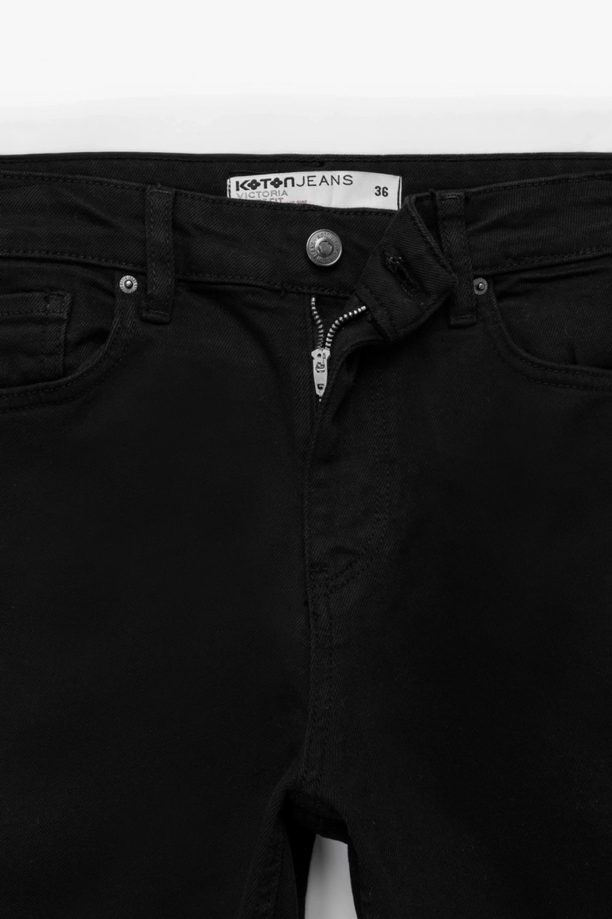 Yüksek Bel Dar Kalıp Pamuklu İspanyol Paça Jean Pantolon - Flare Jeans