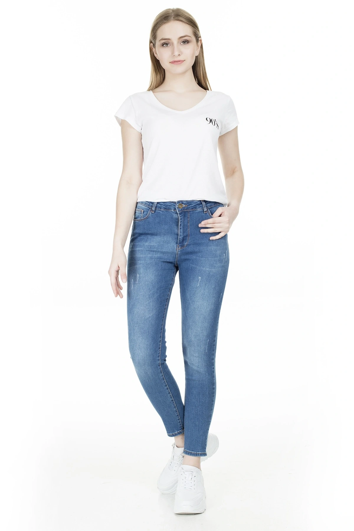 Yüksek Bel Jeans KADIN KOT PANTOLON 20Y0565