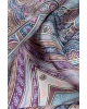 100% İpek Etro Desenli Saks - Pembe Renkli 92x210 Şal